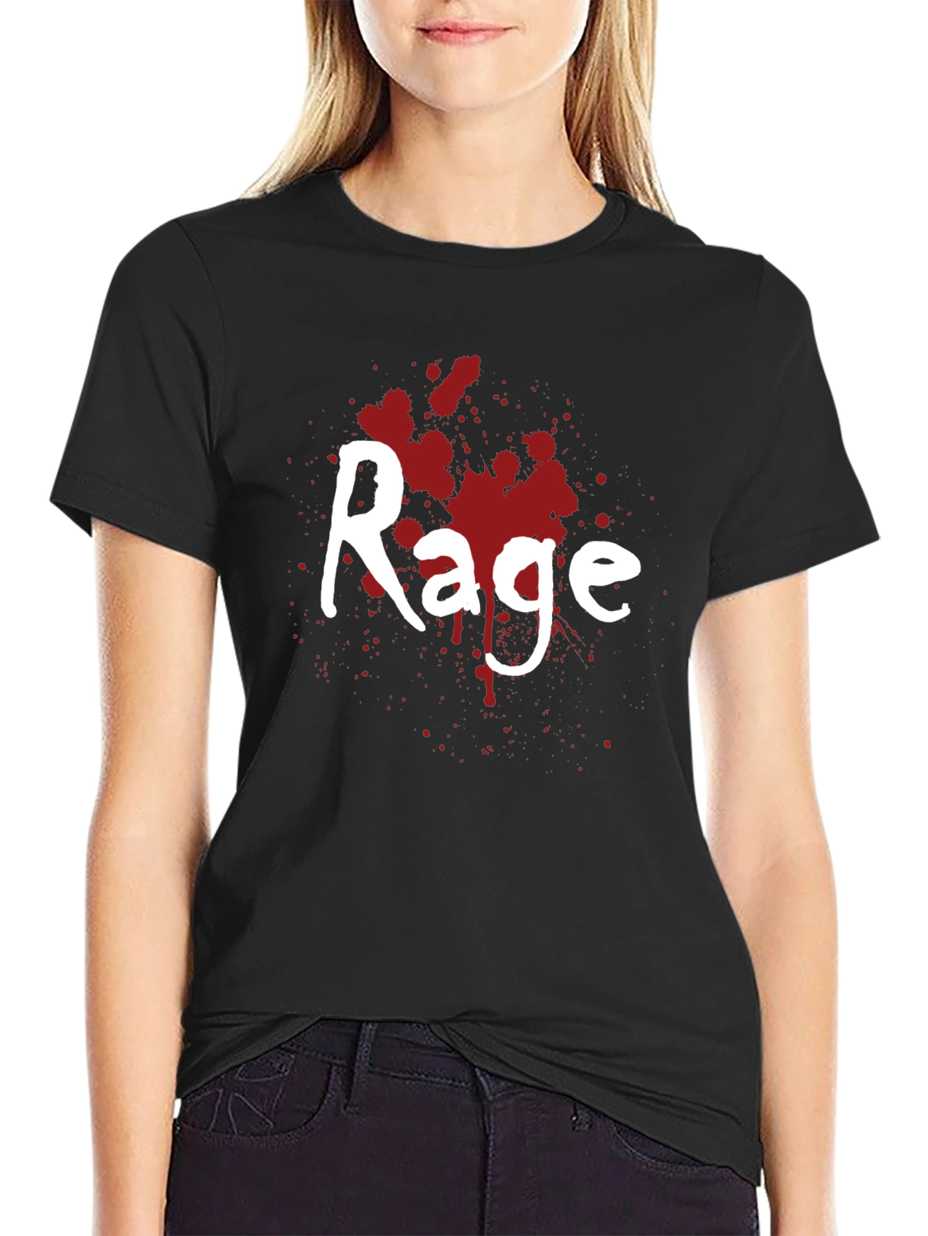 Rage Splatter Graphic Tee - Bold Statement Shirt