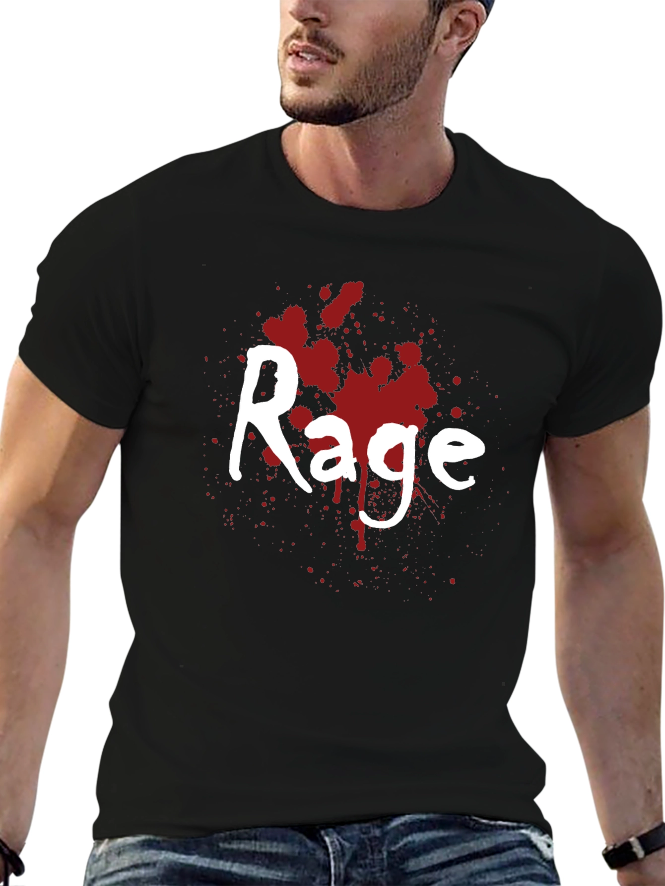Rage Splatter Graphic Tee - Bold Statement Shirt