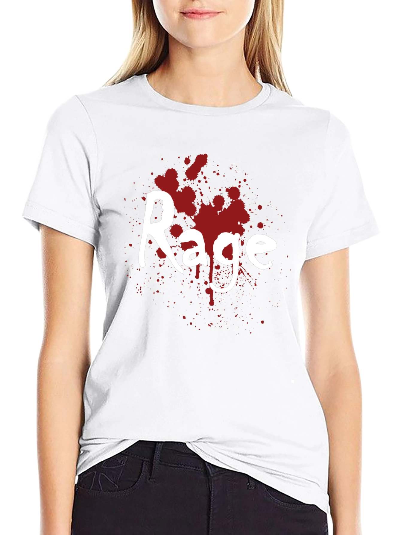 Rage Splatter Graphic Tee - Bold Statement Shirt