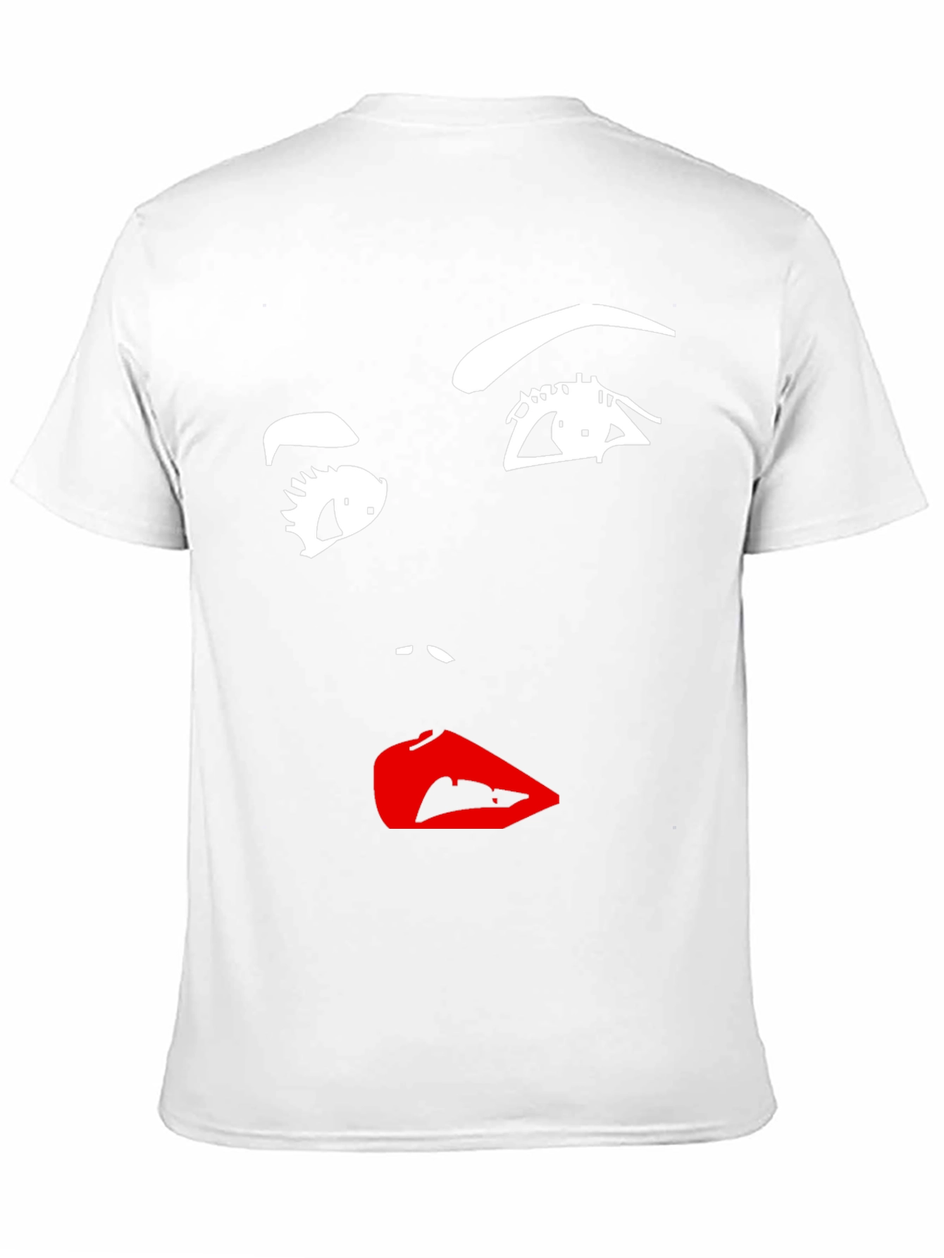 Abstract Face Graphic Tee - Modern Art Shirt