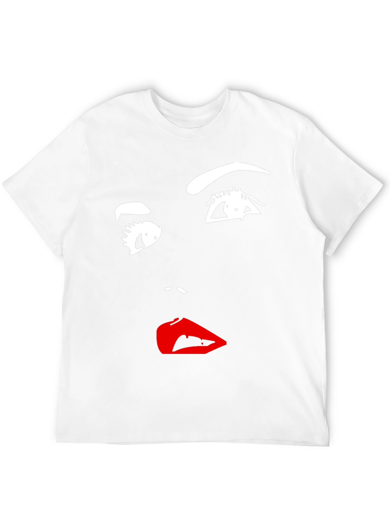 Abstract Face Graphic Tee - Modern Art Shirt