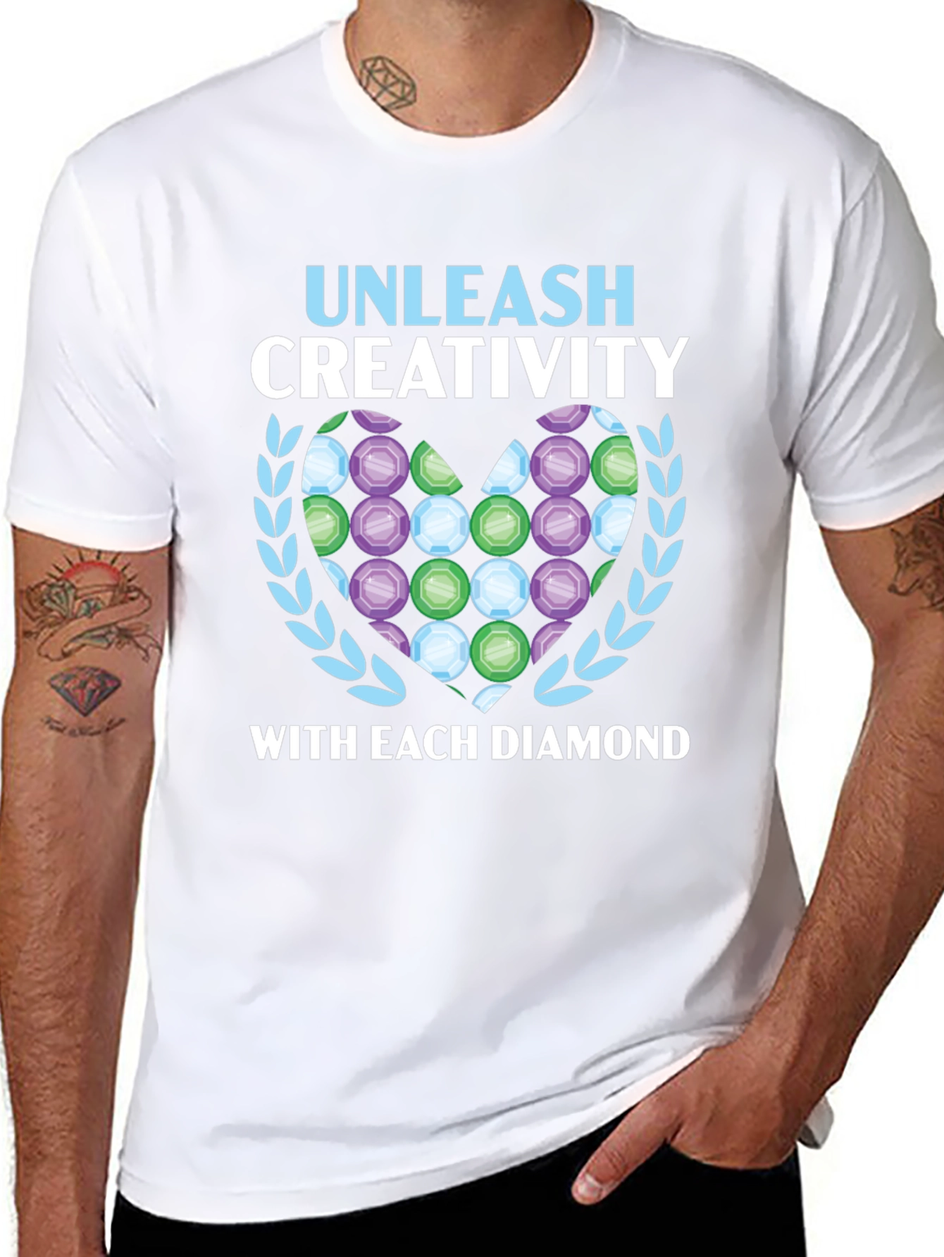 Unleash Creativity Diamond Art T-Shirt
