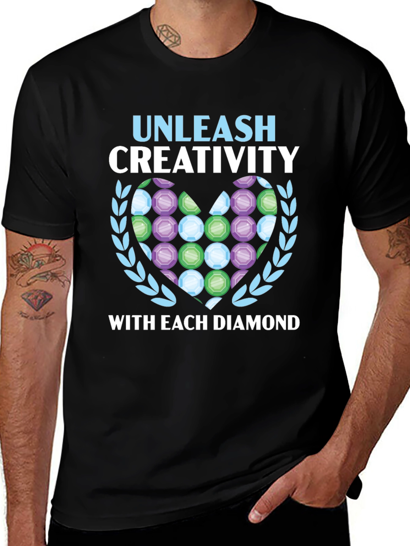 Unleash Creativity Diamond Art T-Shirt