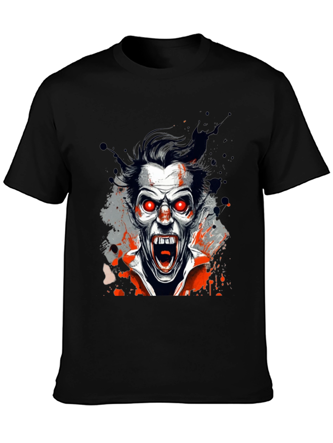 Vampire Graphic Tee - Black Horror Shirt