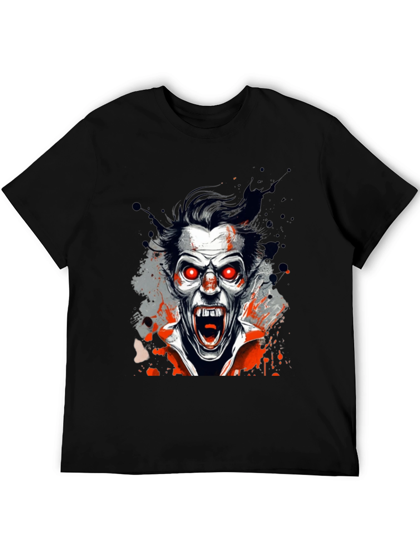Vampire Graphic Tee - Black Horror Shirt