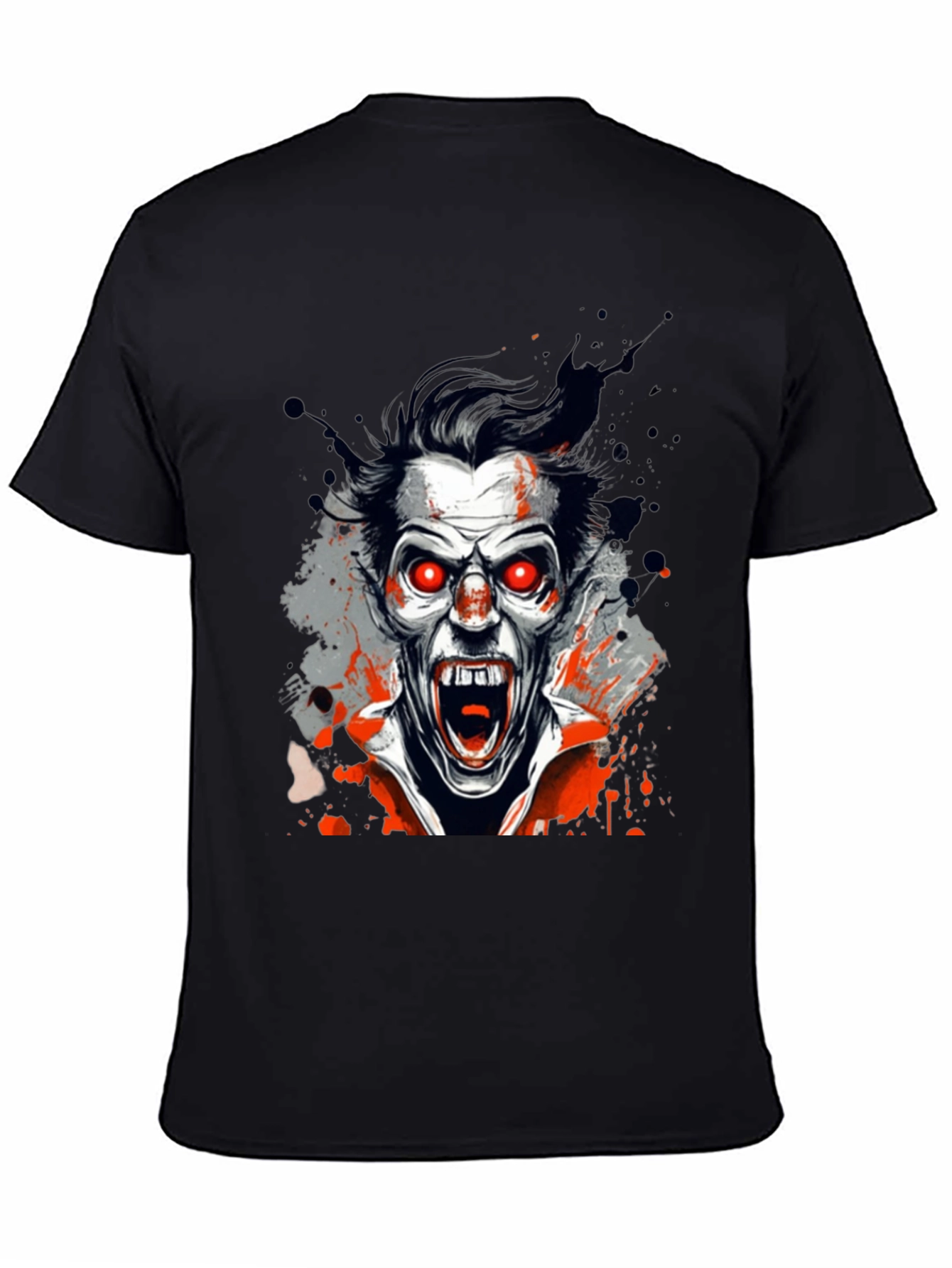 Vampire Graphic Tee - Black Horror Shirt