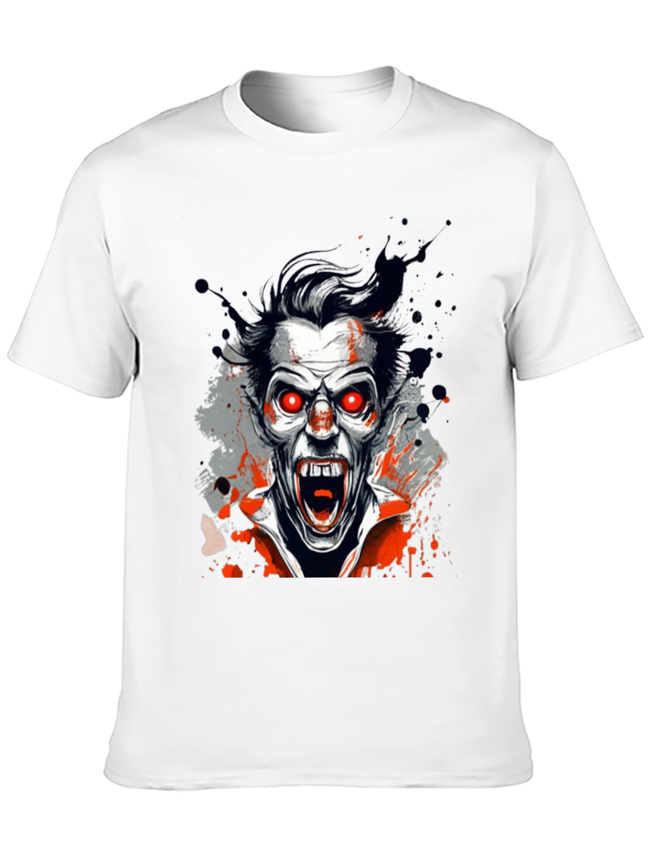 Vampire Graphic Tee - Black Horror Shirt