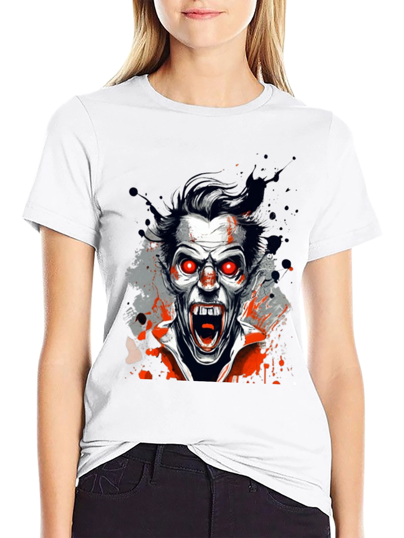 Vampire Graphic Tee - Black Horror Shirt