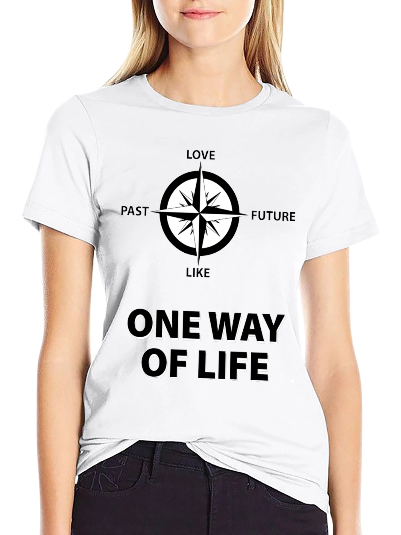 One Way Of Life Compass Graphic Tee