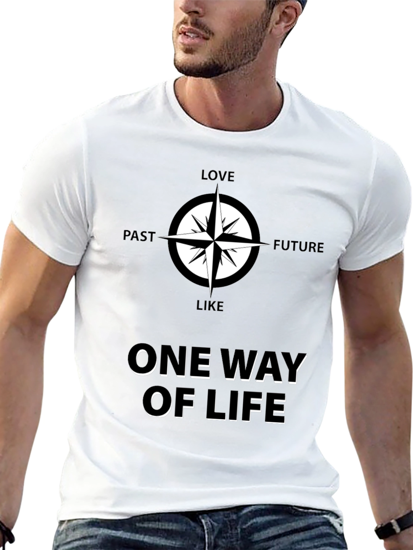 One Way Of Life Compass Graphic Tee