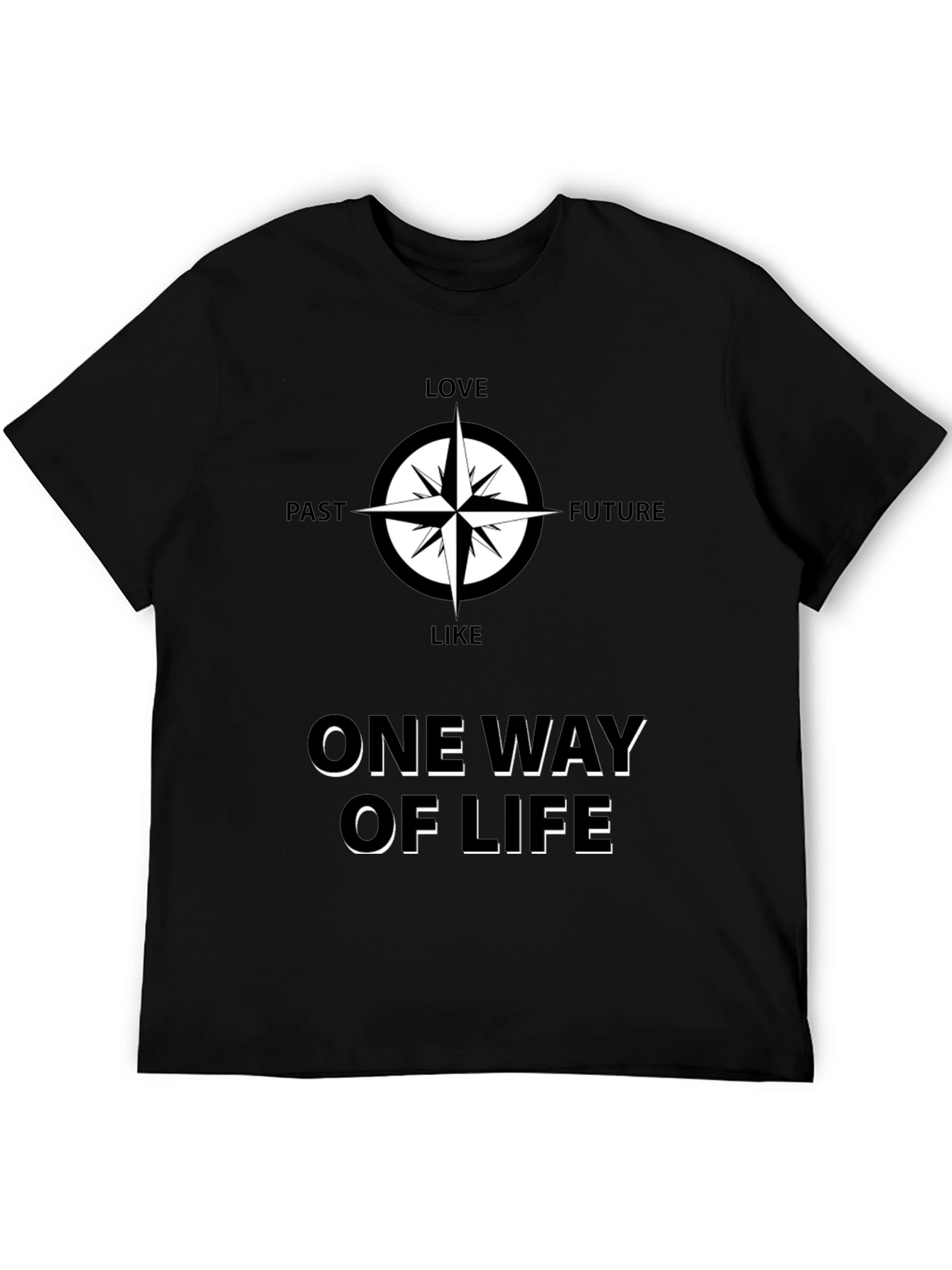 One Way Of Life Compass Graphic Tee
