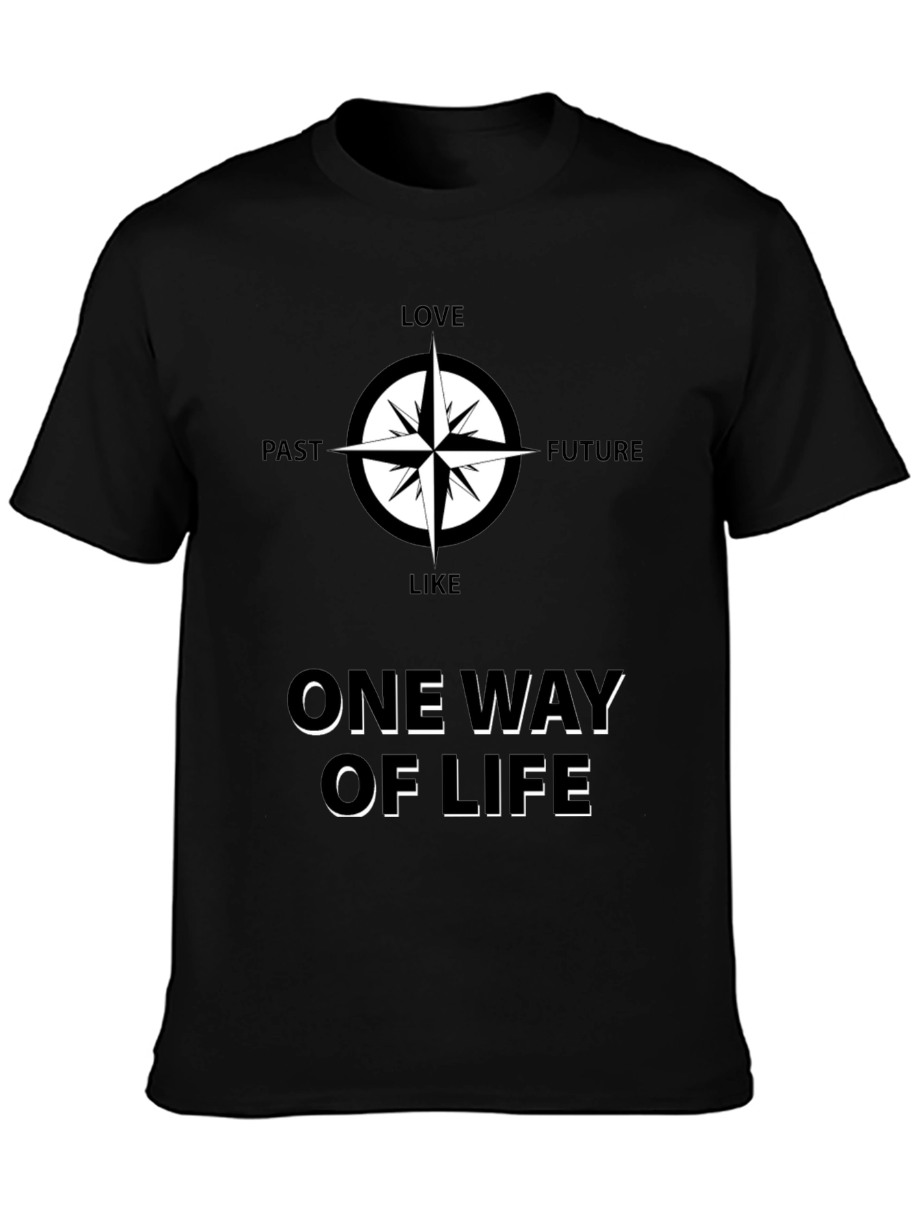 One Way Of Life Compass Graphic Tee