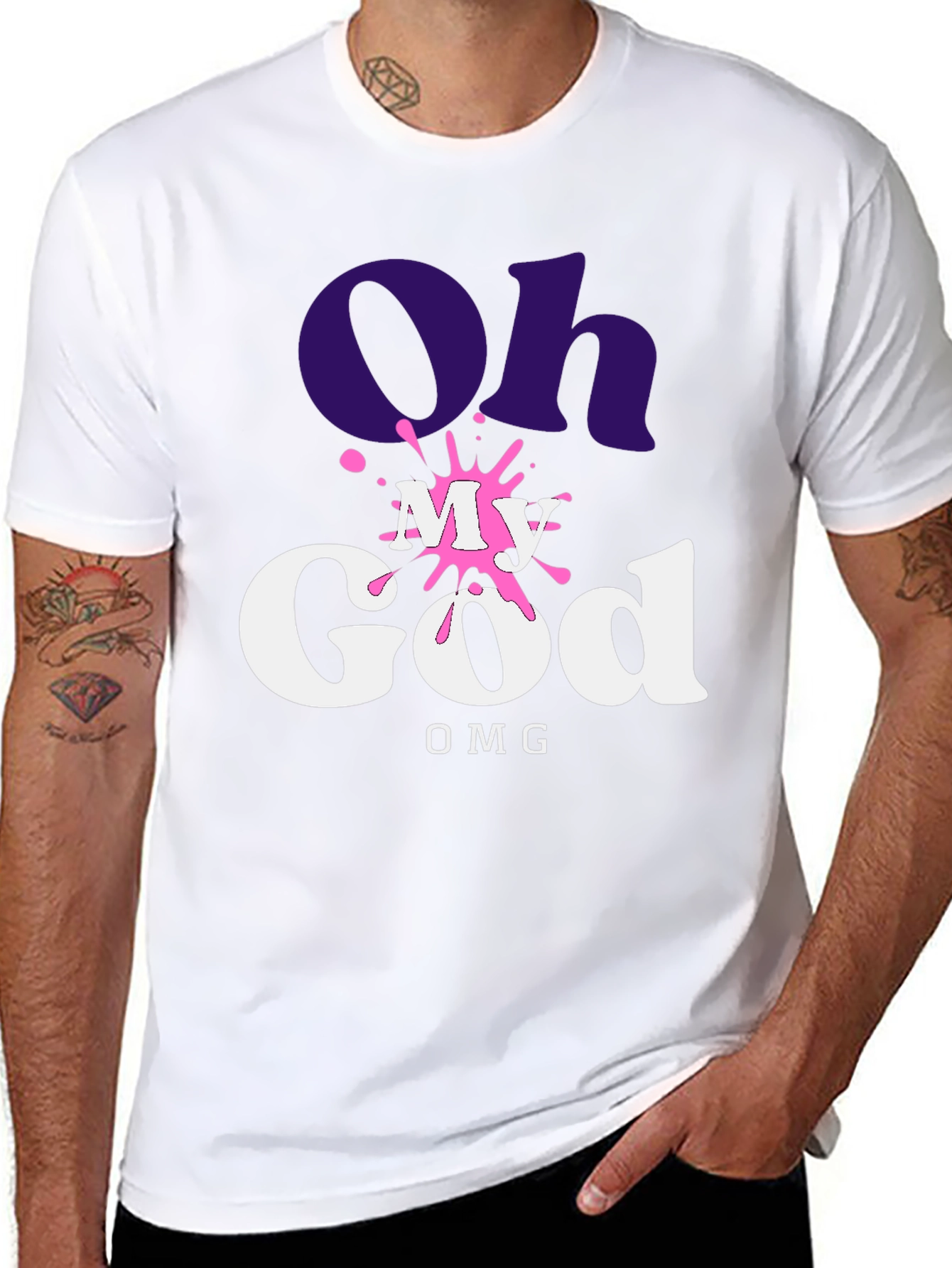 Oh My God OMG T-Shirt - Trendy Graphic Tee