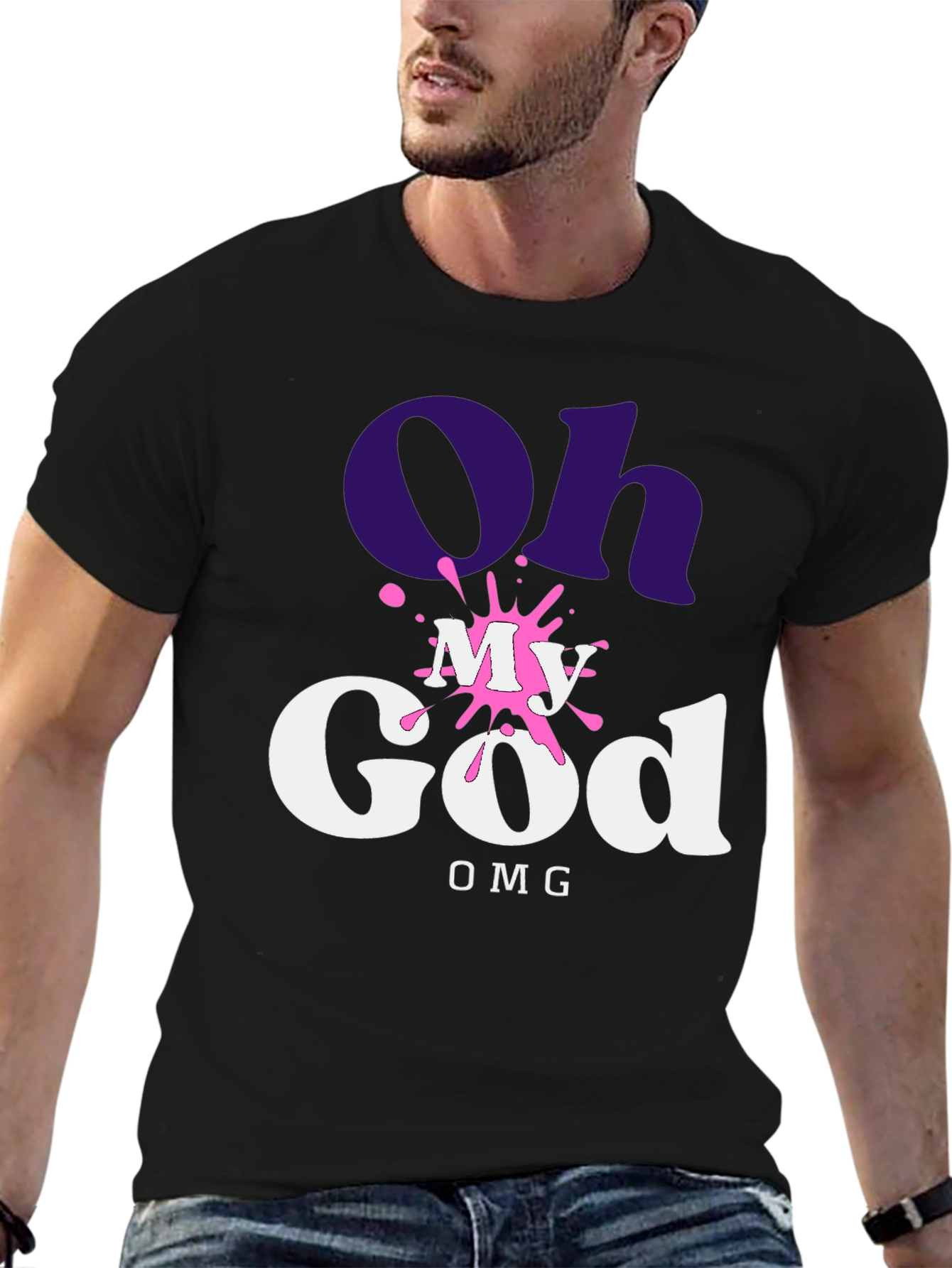 Oh My God OMG T-Shirt - Trendy Graphic Tee