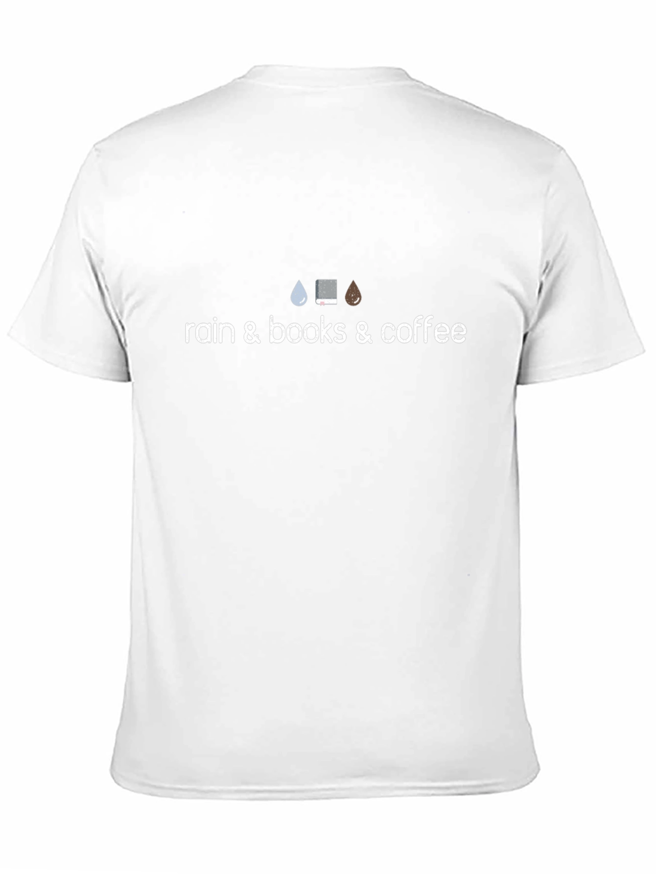 Rain Books & Coffee T-Shirt - Cozy Day Essential