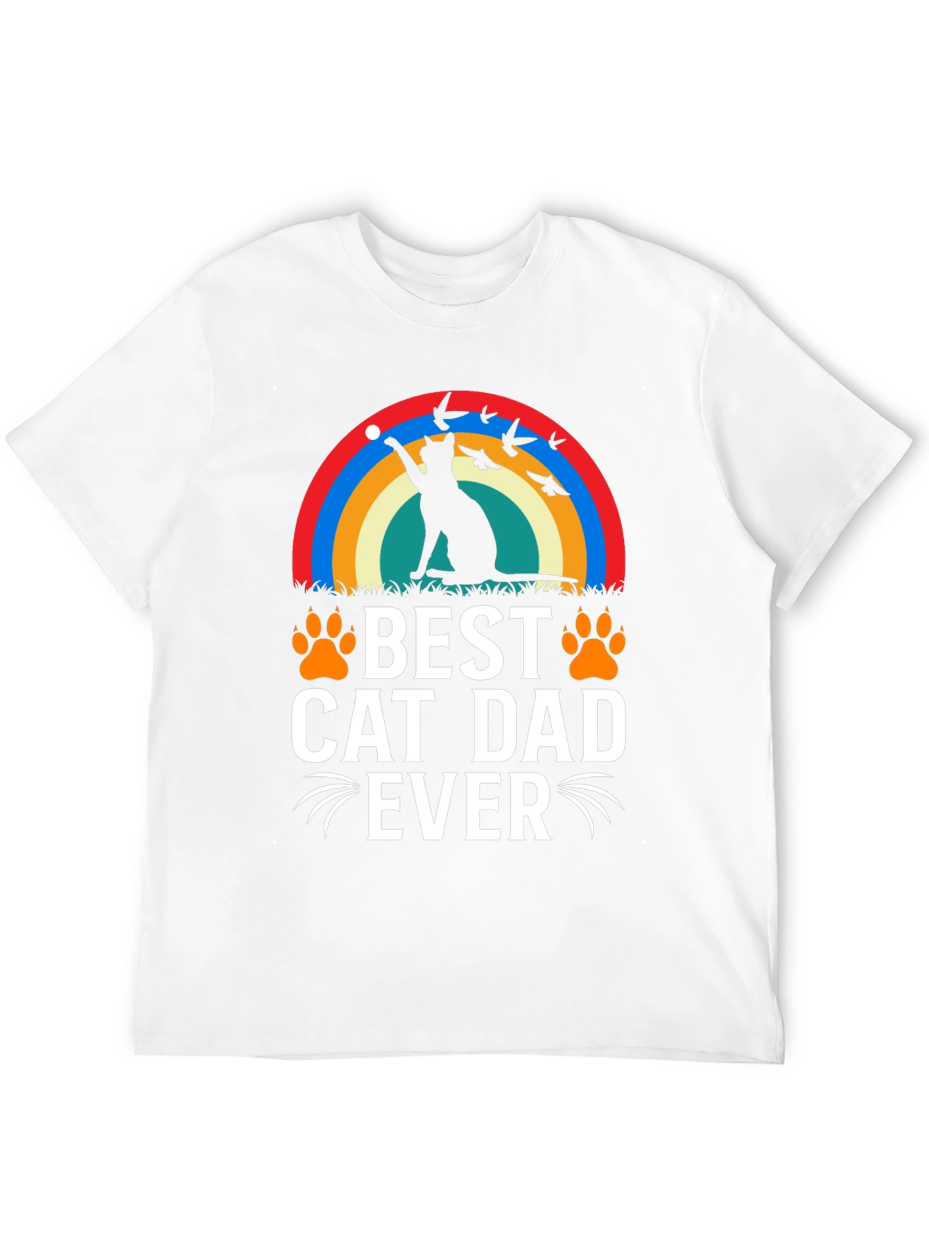 Best Cat Dad Ever Graphic Tee