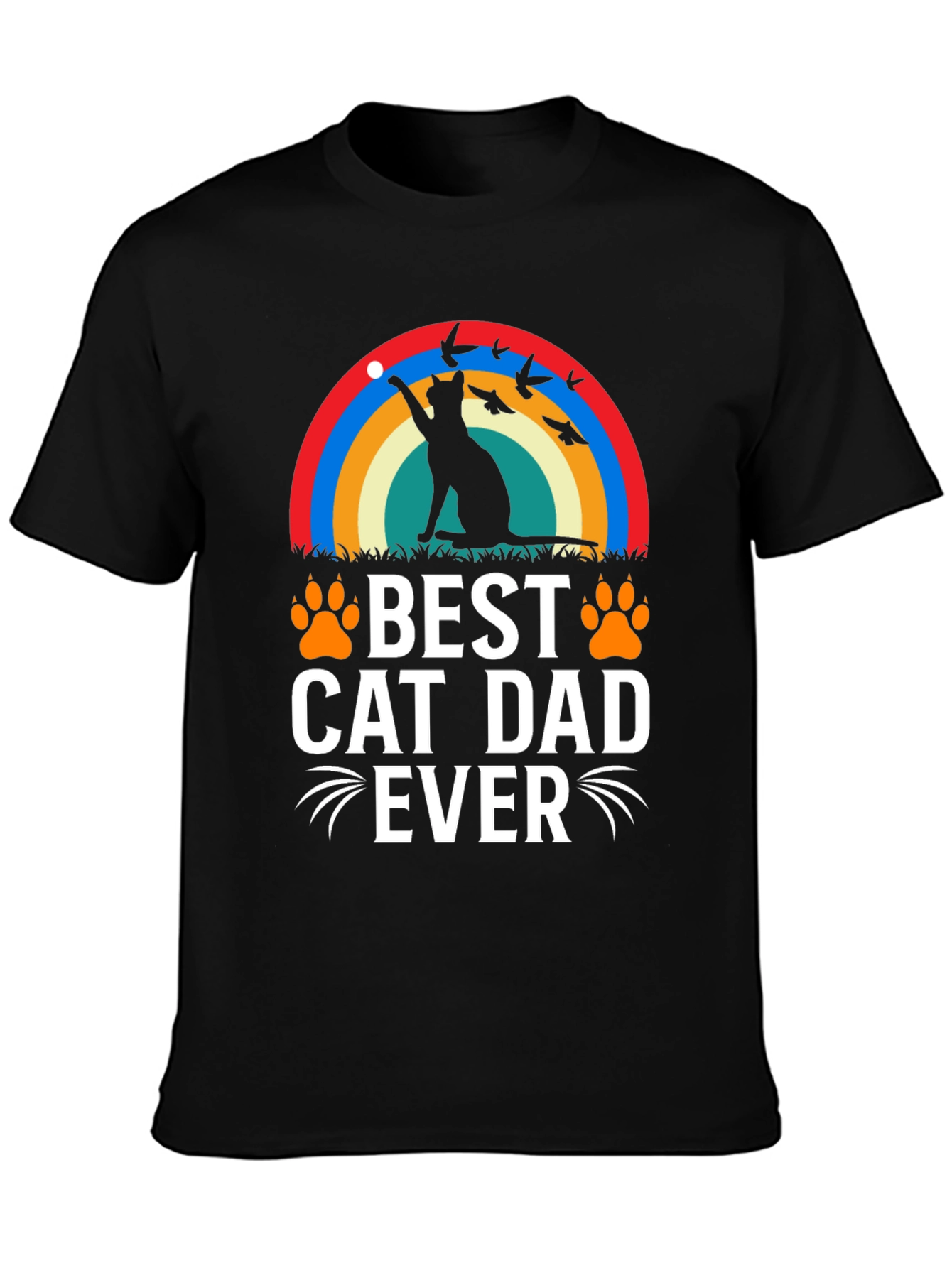 Best Cat Dad Ever Graphic Tee