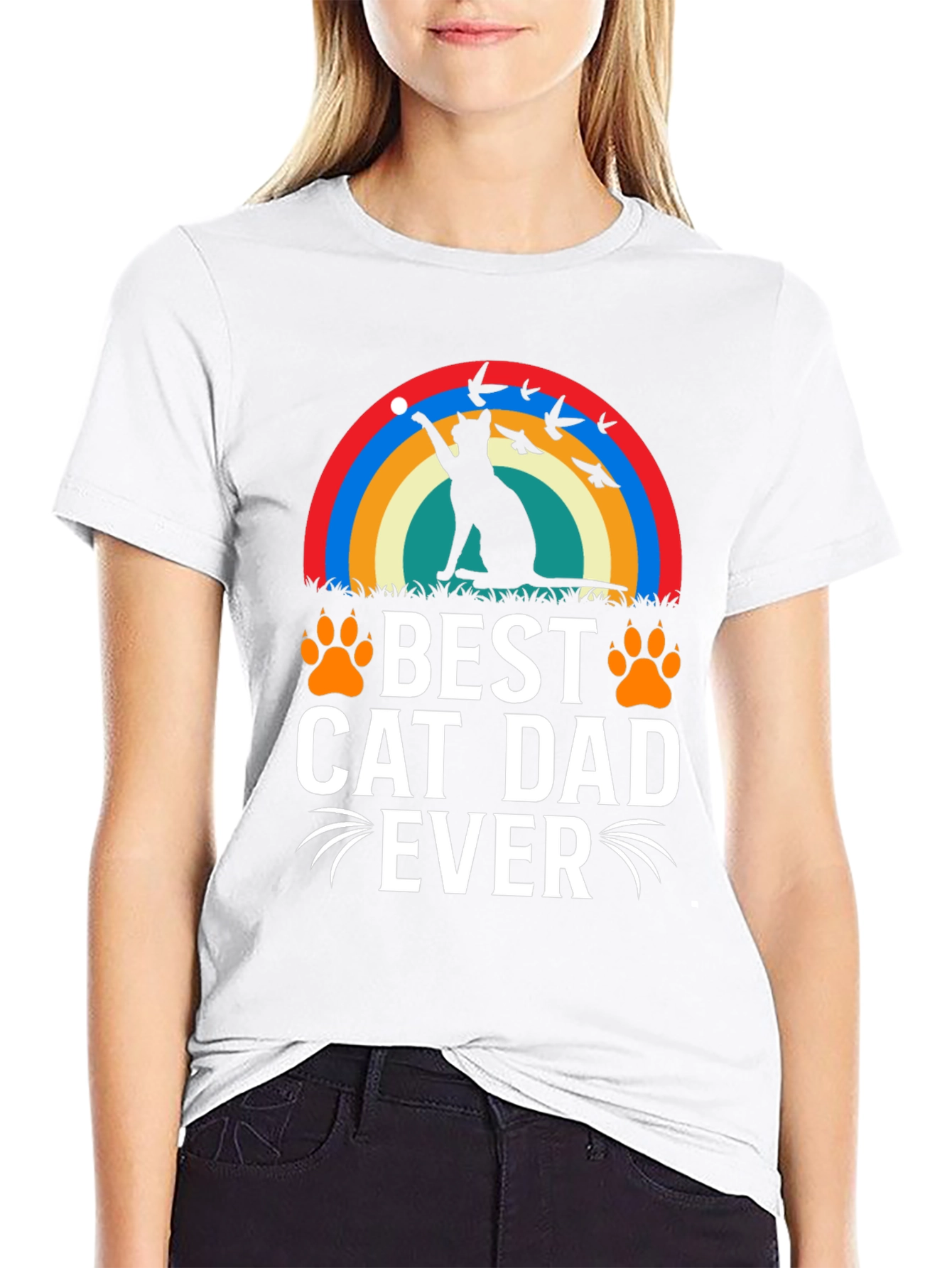 Best Cat Dad Ever Graphic Tee