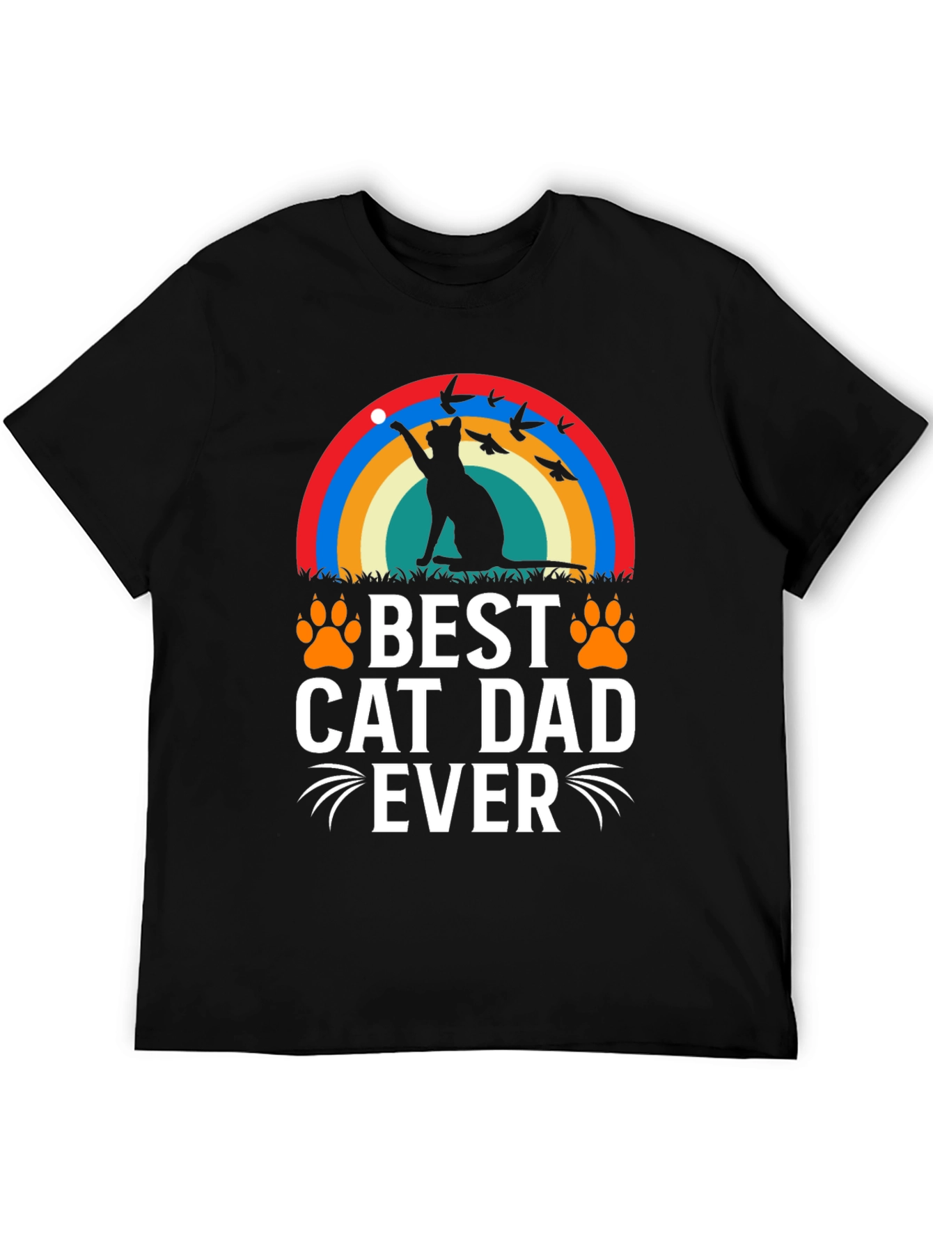 Best Cat Dad Ever Graphic Tee