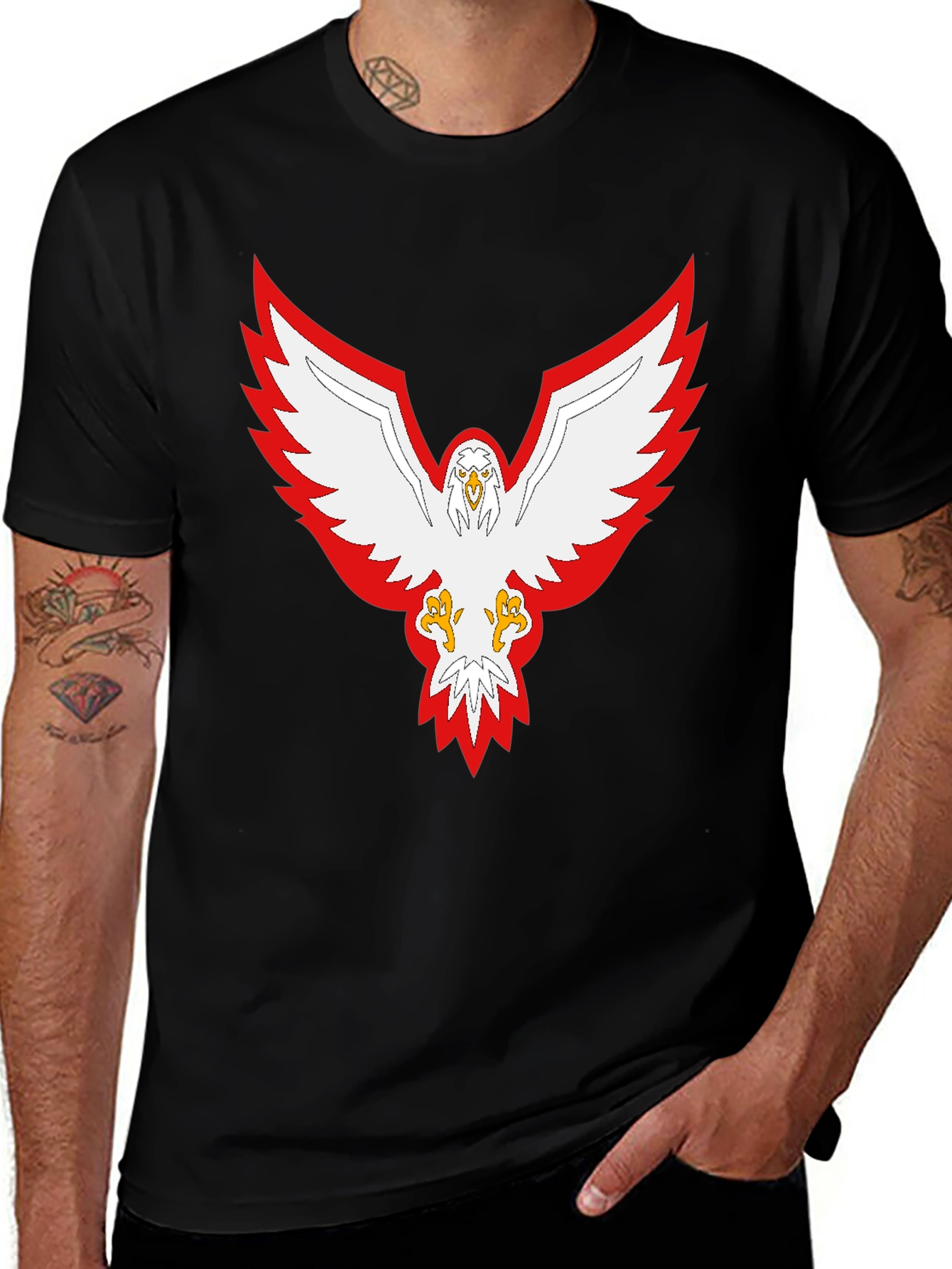 Eagle Crest Graphic Tee - Black