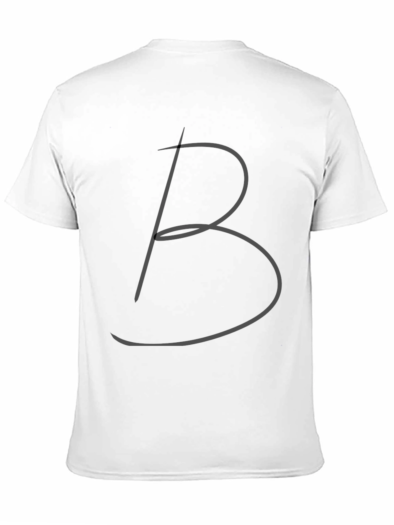 Black Tee with Stylish B Design