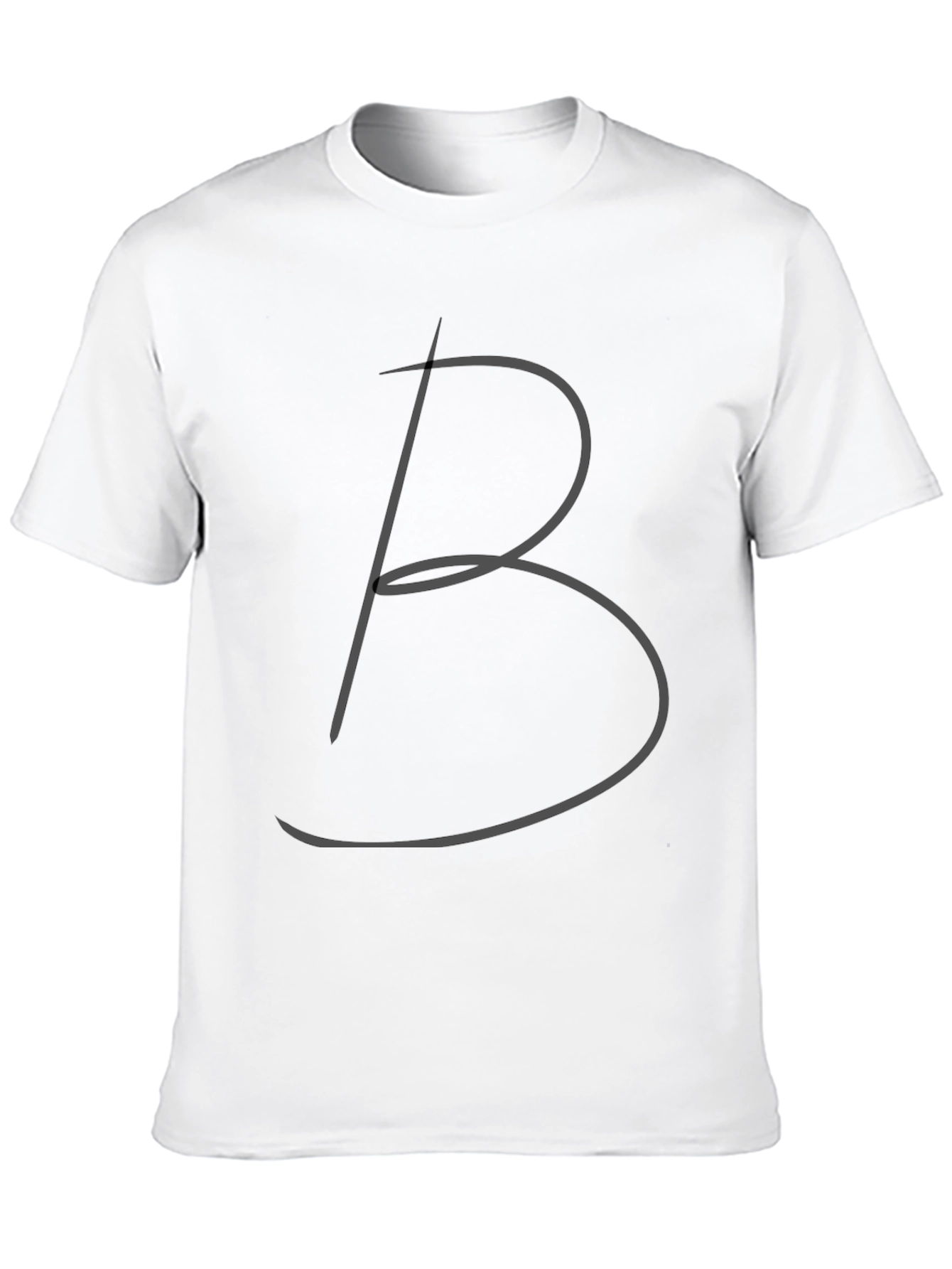 Black Tee with Stylish B Design