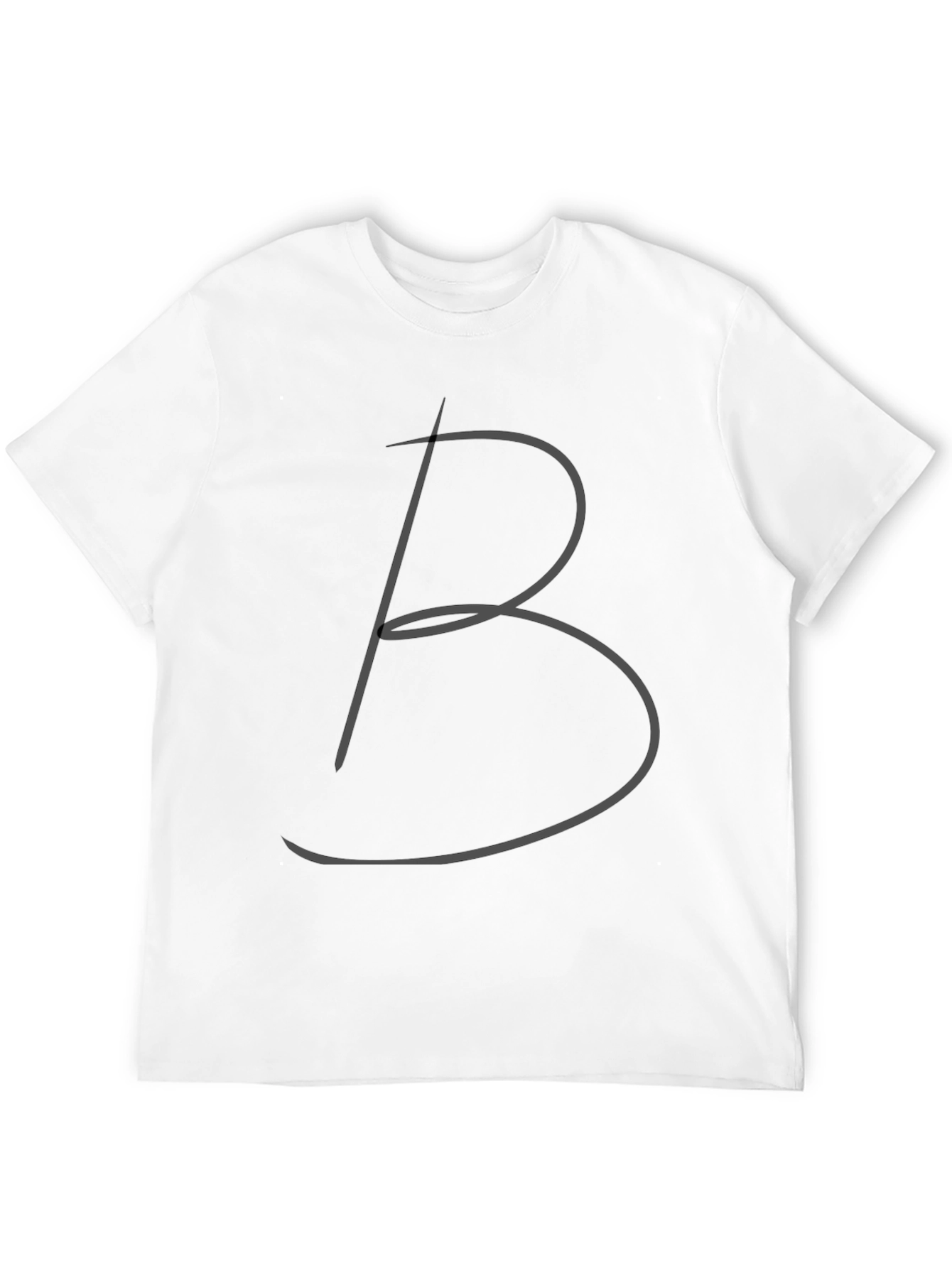 Black Tee with Stylish B Design