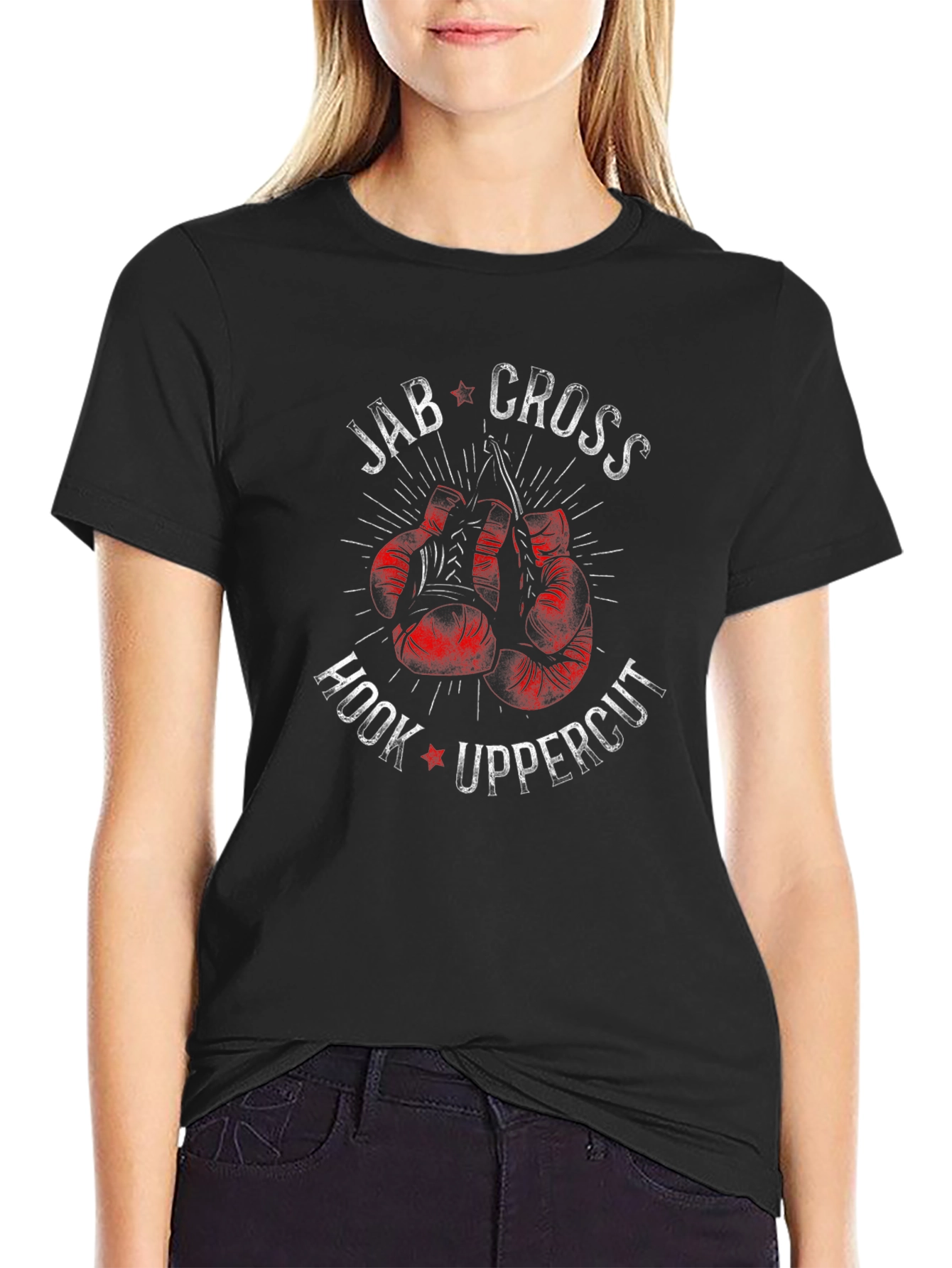 Boxing Glove Graphic Print Mens T-Shirt