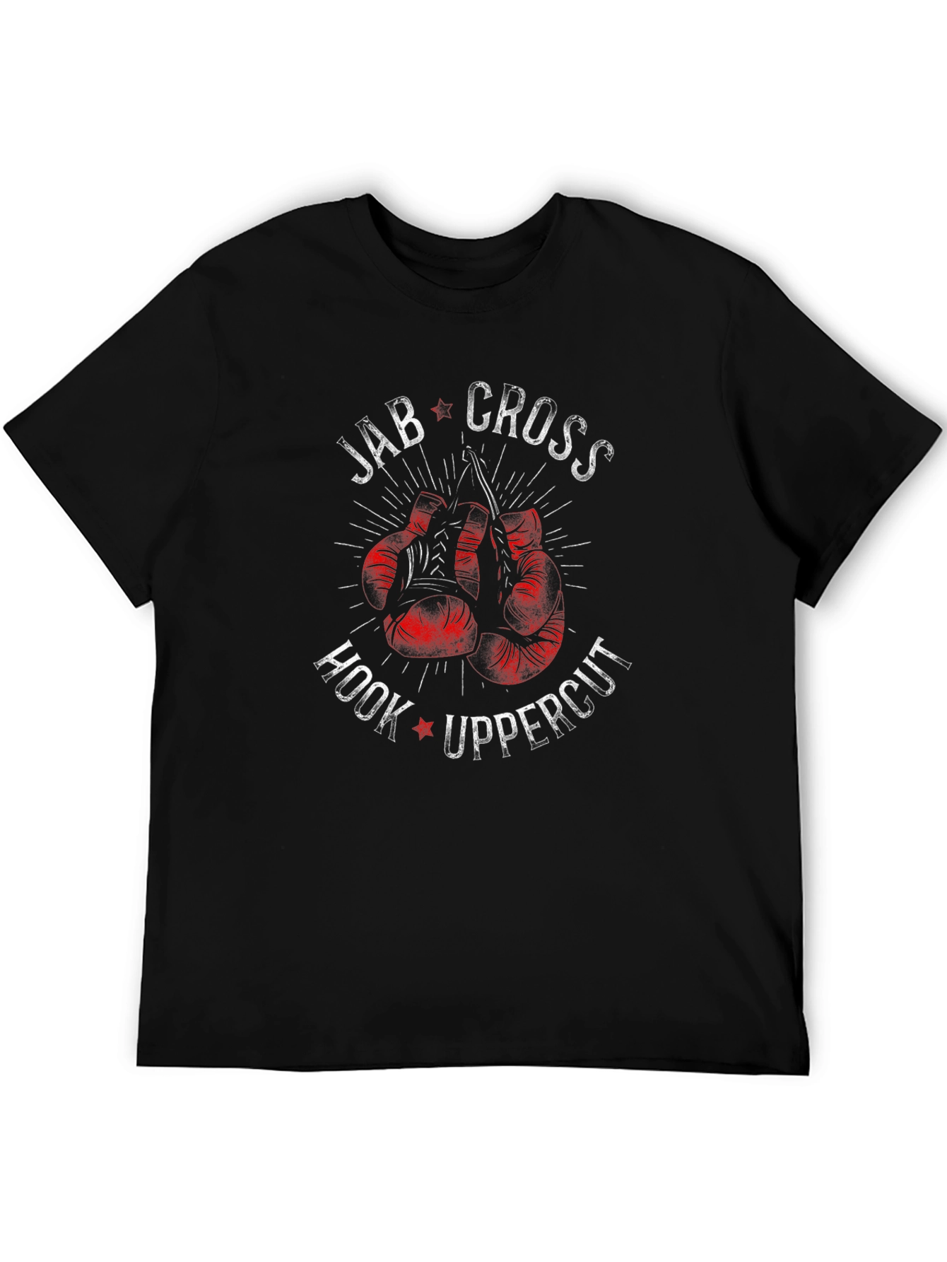 Boxing Glove Graphic Print Mens T-Shirt
