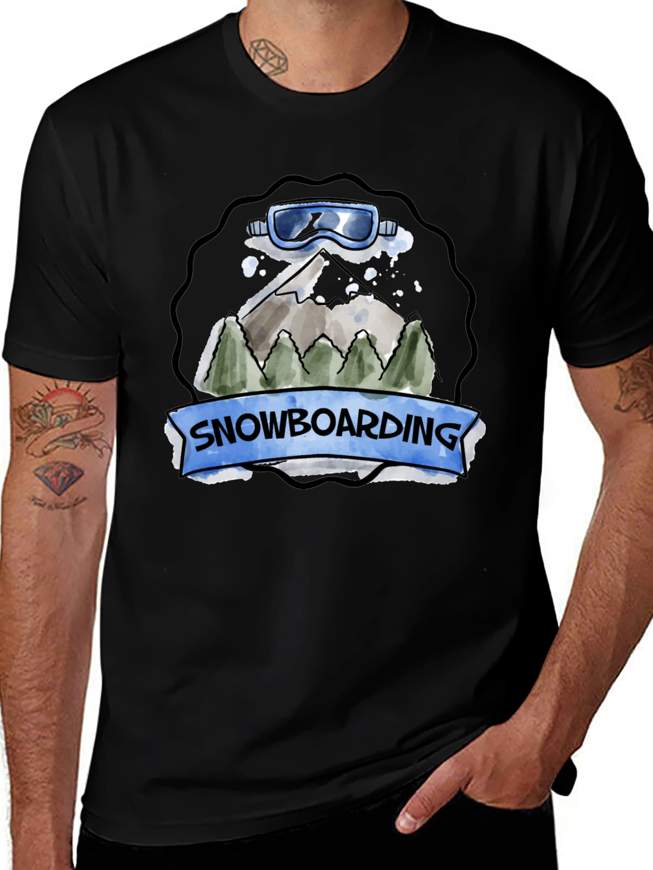 Snowboarding Graphic T-Shirt