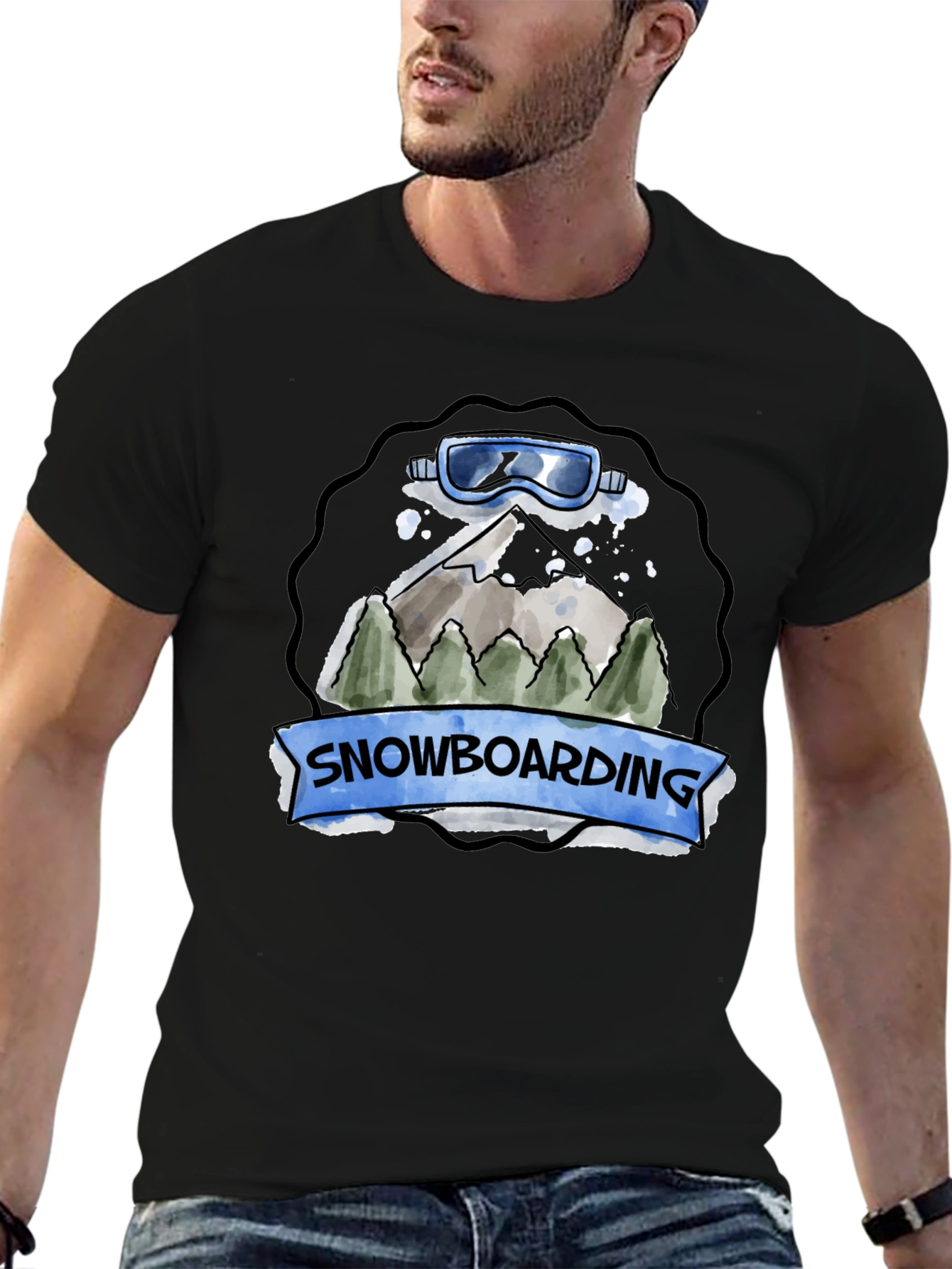 Snowboarding Graphic T-Shirt