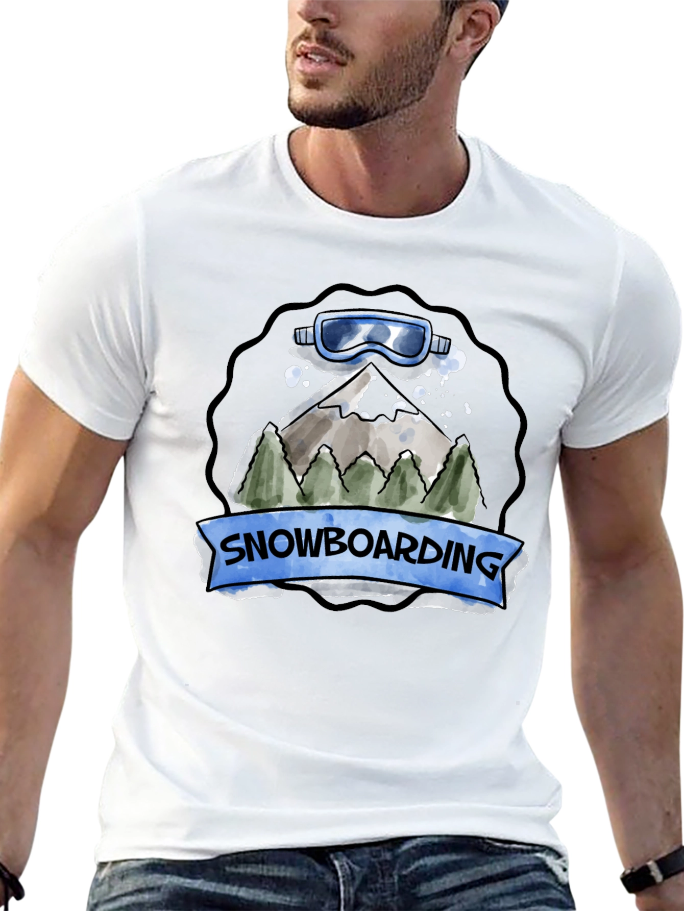 Snowboarding Graphic T-Shirt