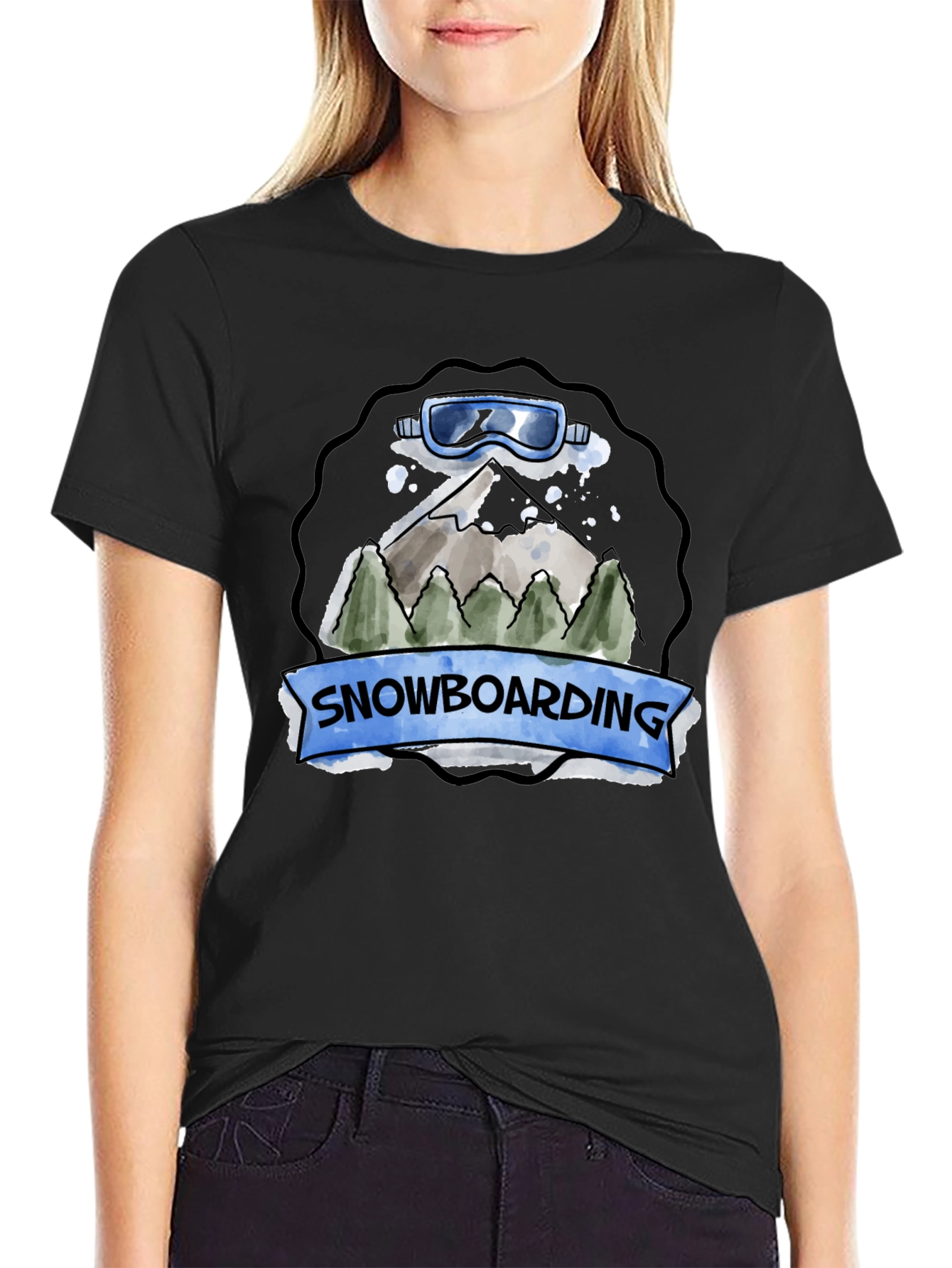 Snowboarding Graphic T-Shirt