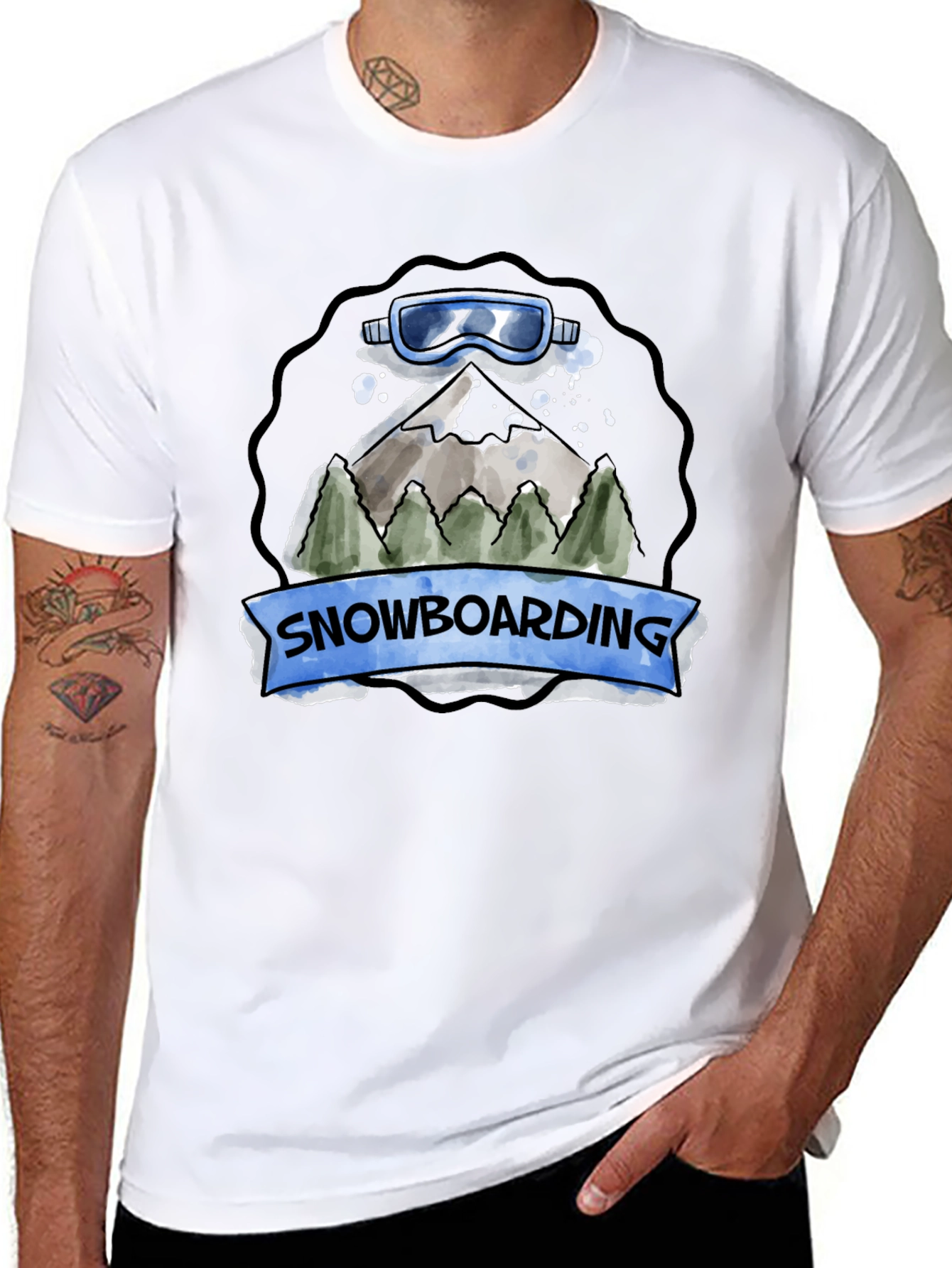 Snowboarding Graphic T-Shirt