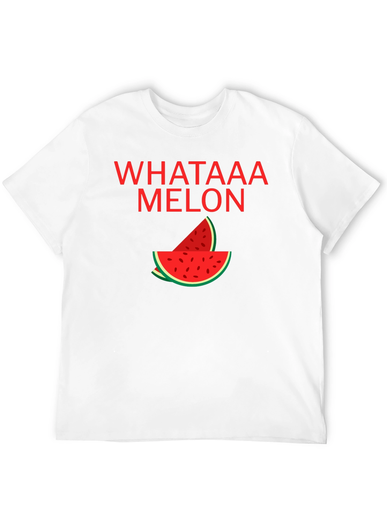 Whataaa Melon Graphic Tee - Summer Fun T-Shirt