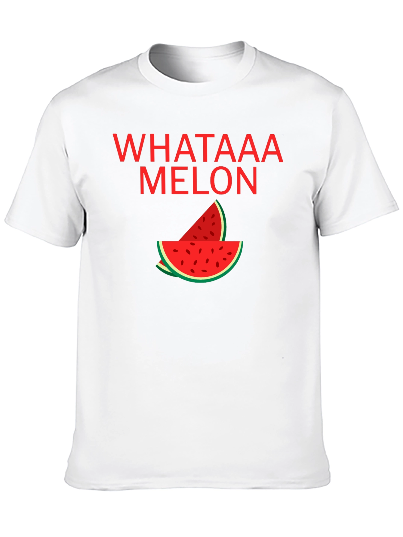 Whataaa Melon Graphic Tee - Summer Fun T-Shirt