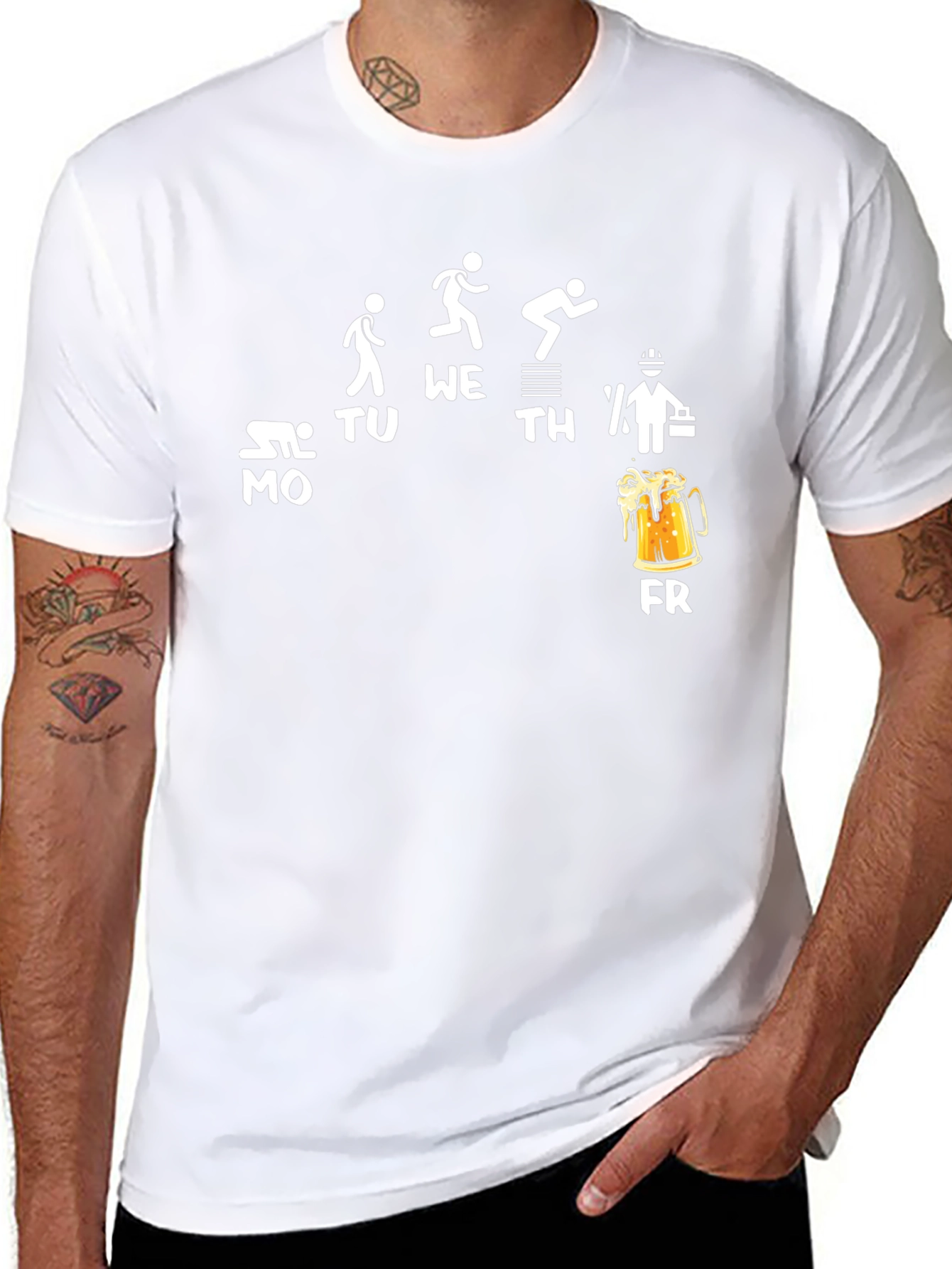 Funny Work Week Beer Friday Graphic T-Shirt