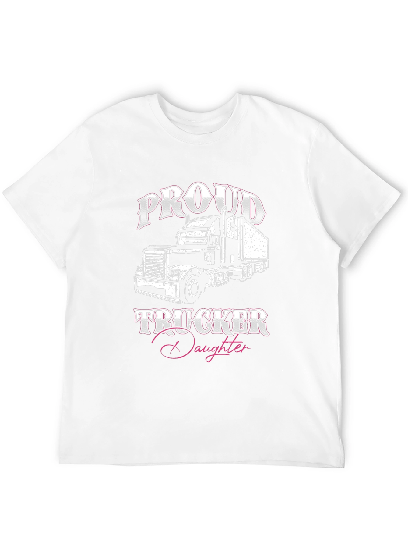 Proud Trucker Daughter Graphic T-Shirt