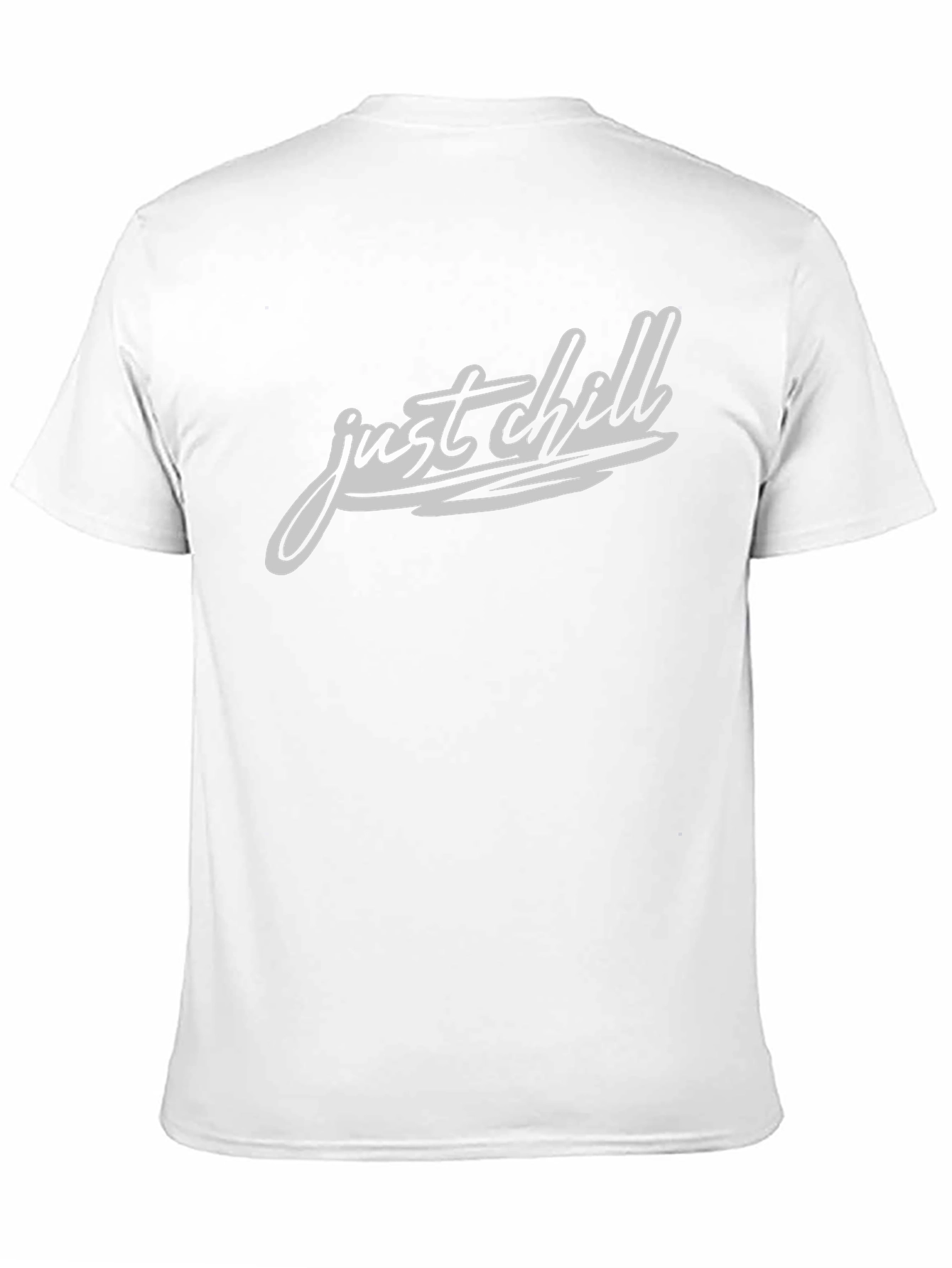 Just Chill Graphic Tee - Mens Casual Black T-Shirt