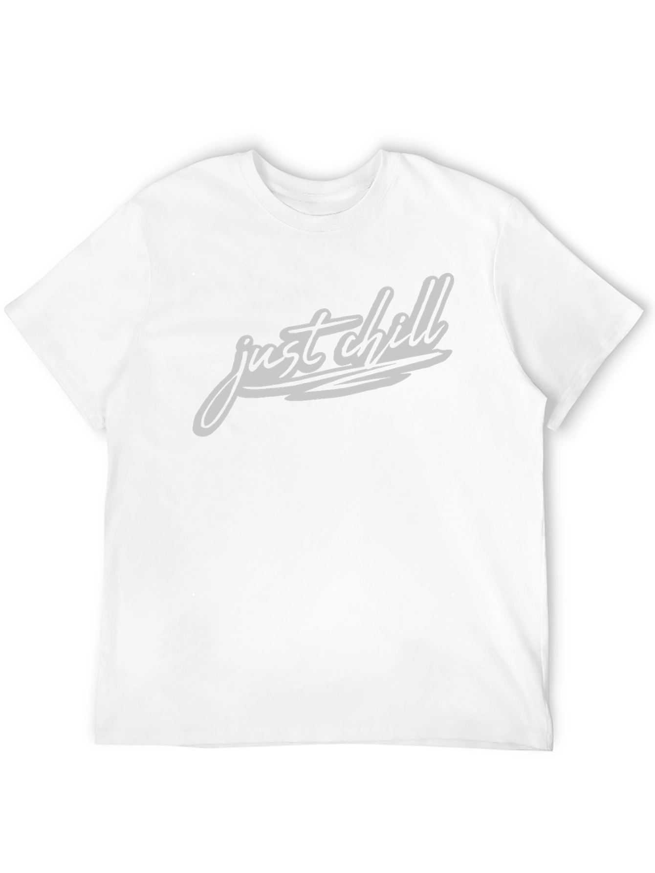 Just Chill Graphic Tee - Mens Casual Black T-Shirt