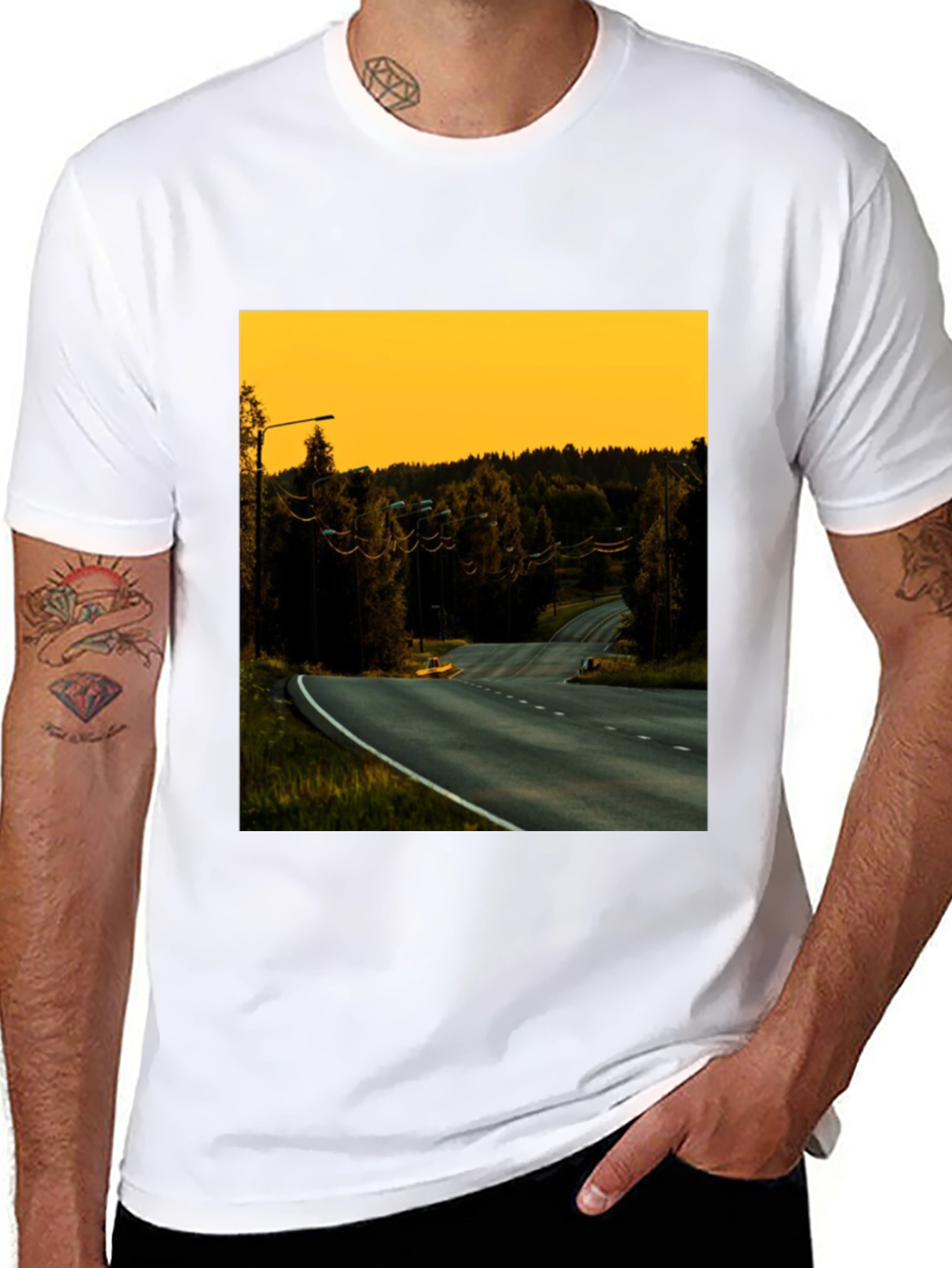 Road View Black T-Shirt