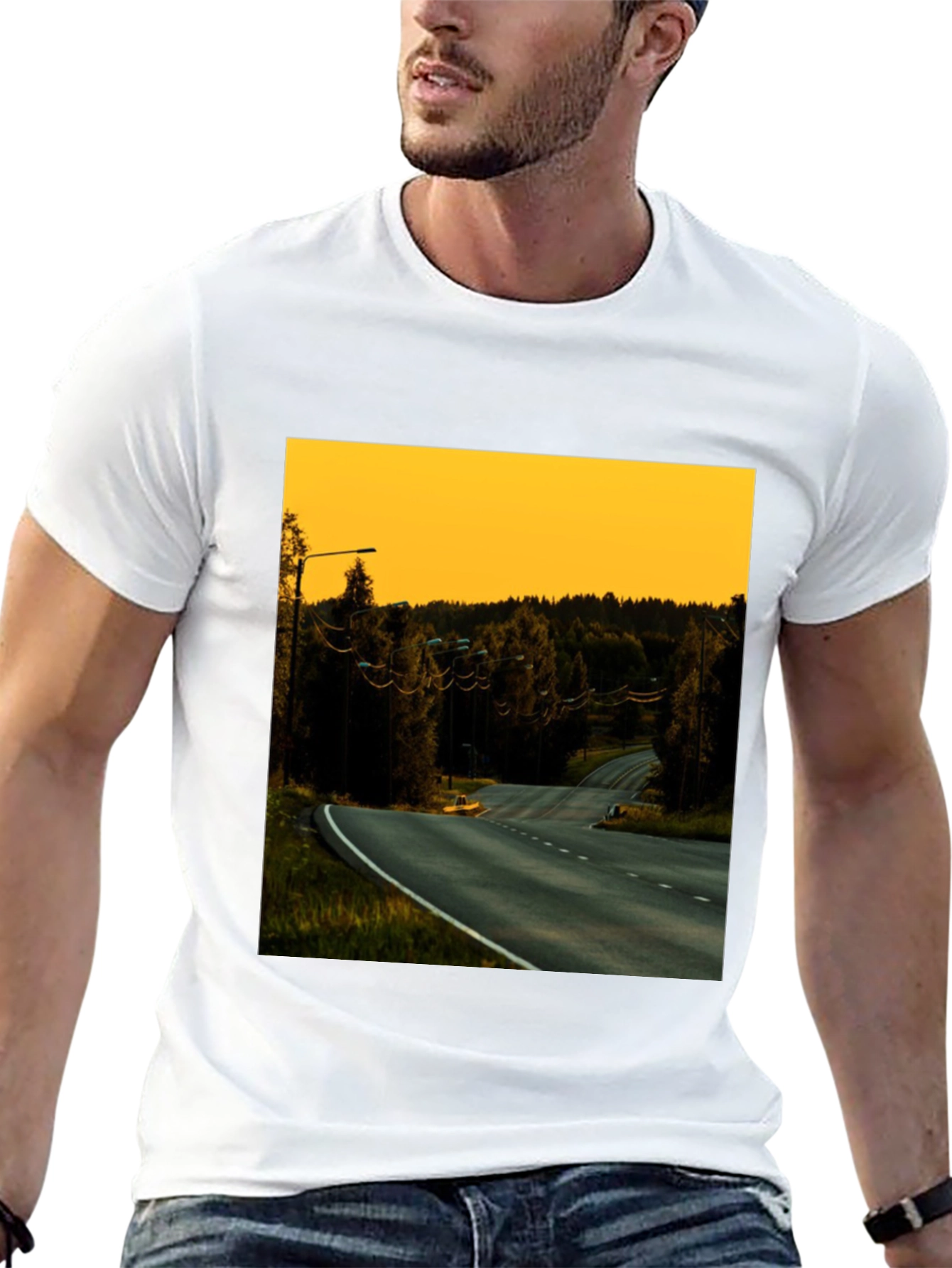 Road View Black T-Shirt