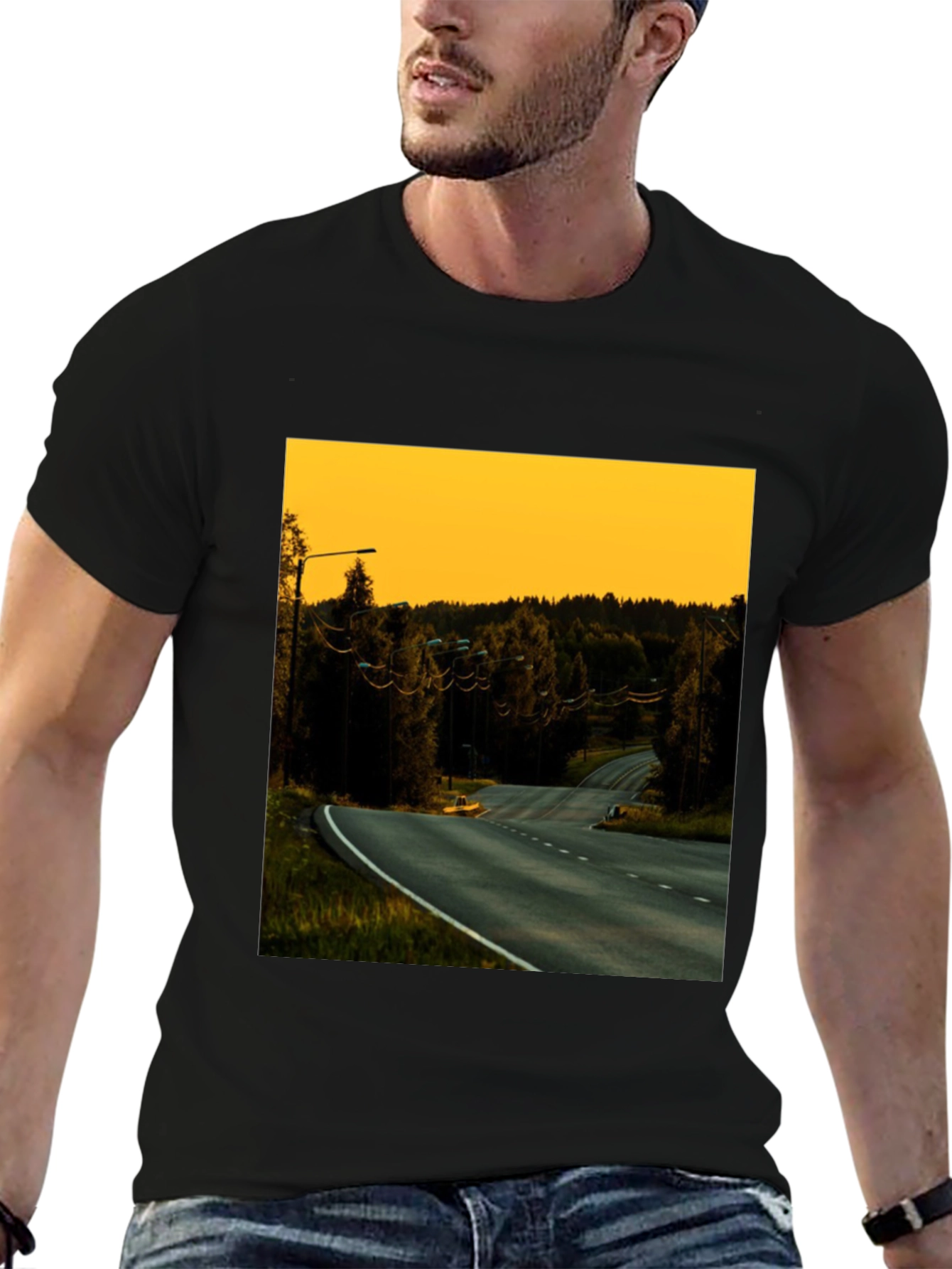 Road View Black T-Shirt