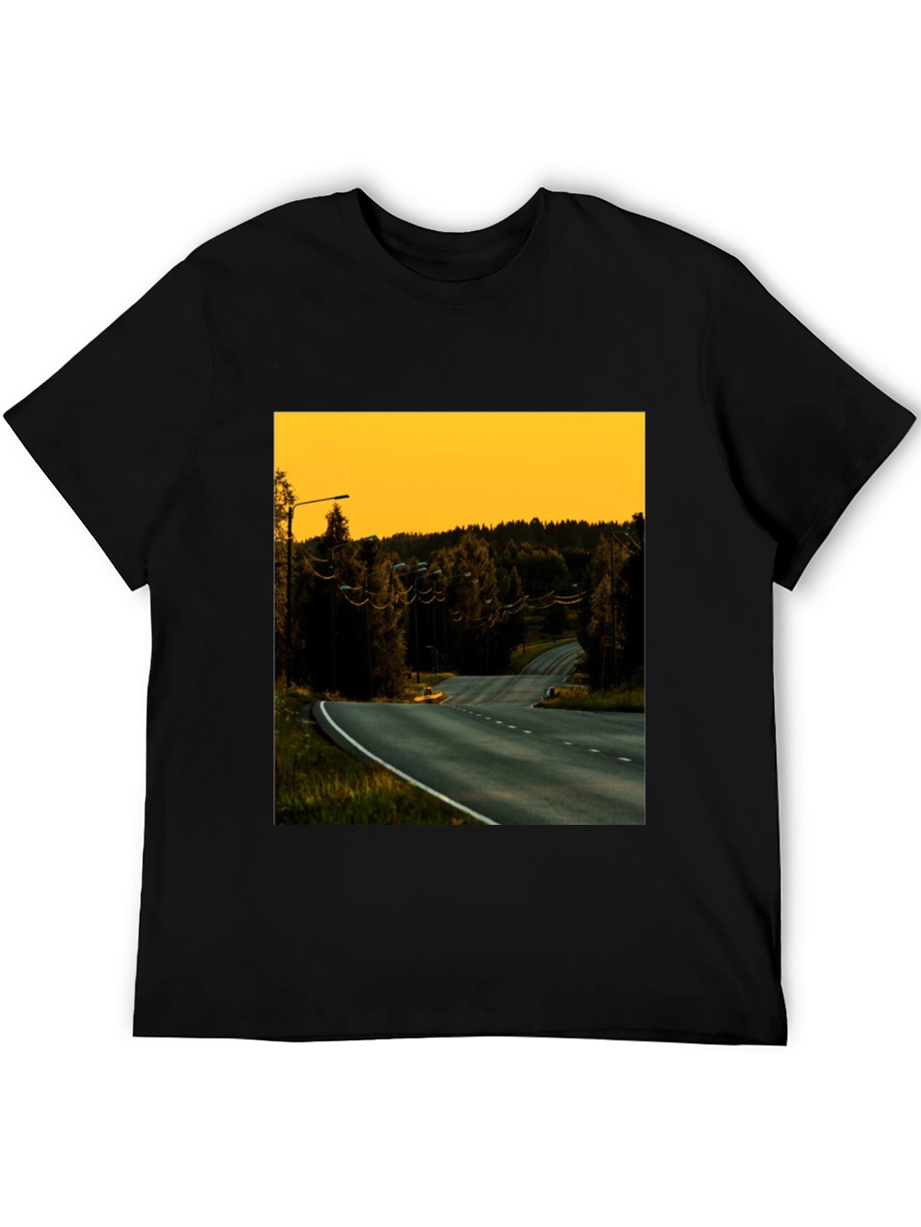 Road View Black T-Shirt