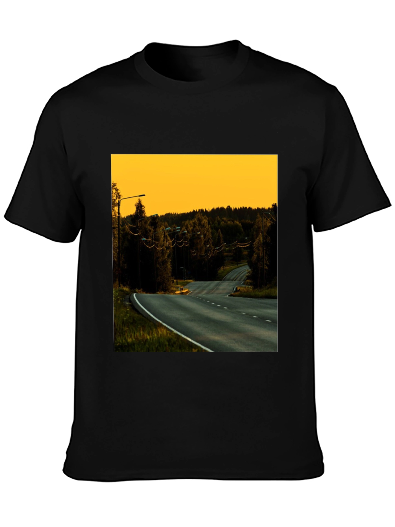 Road View Black T-Shirt