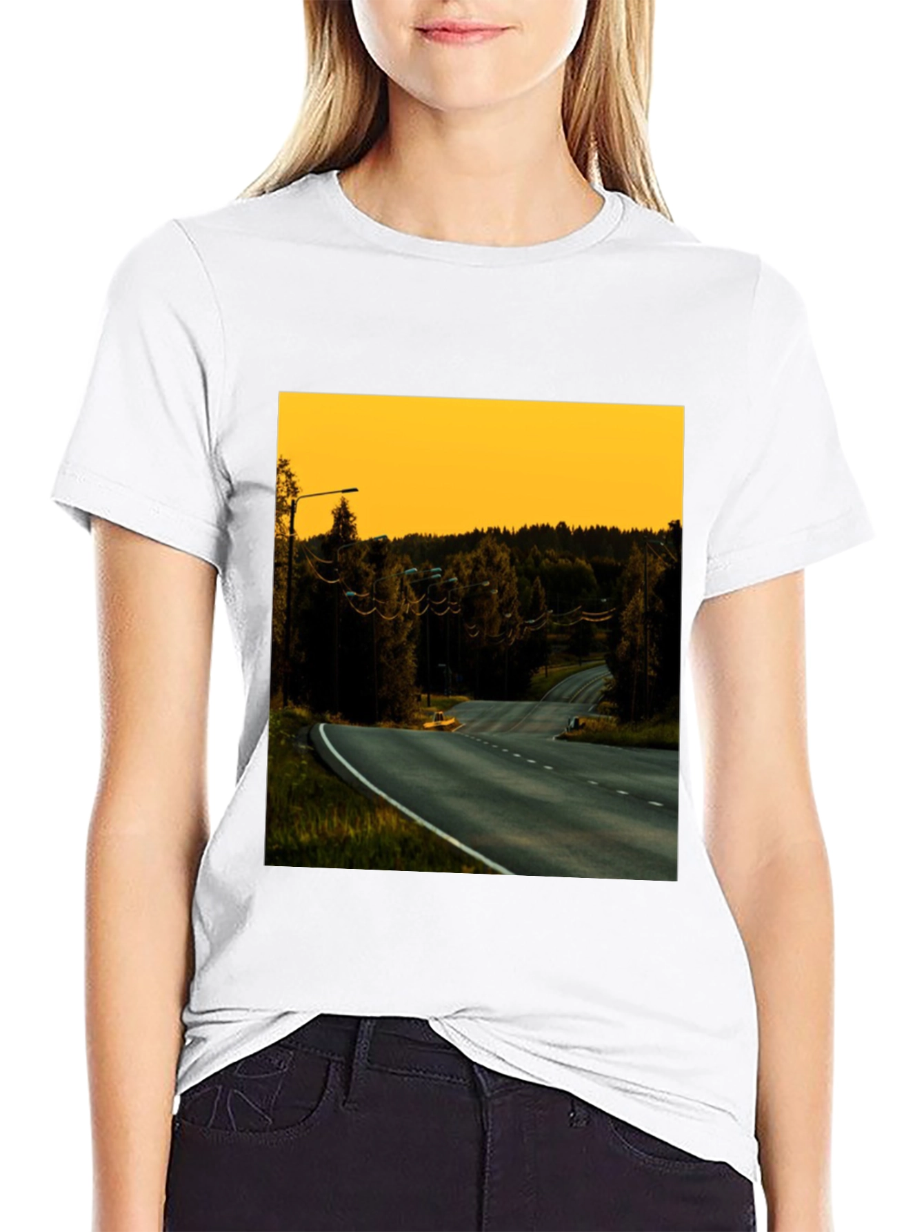 Road View Black T-Shirt