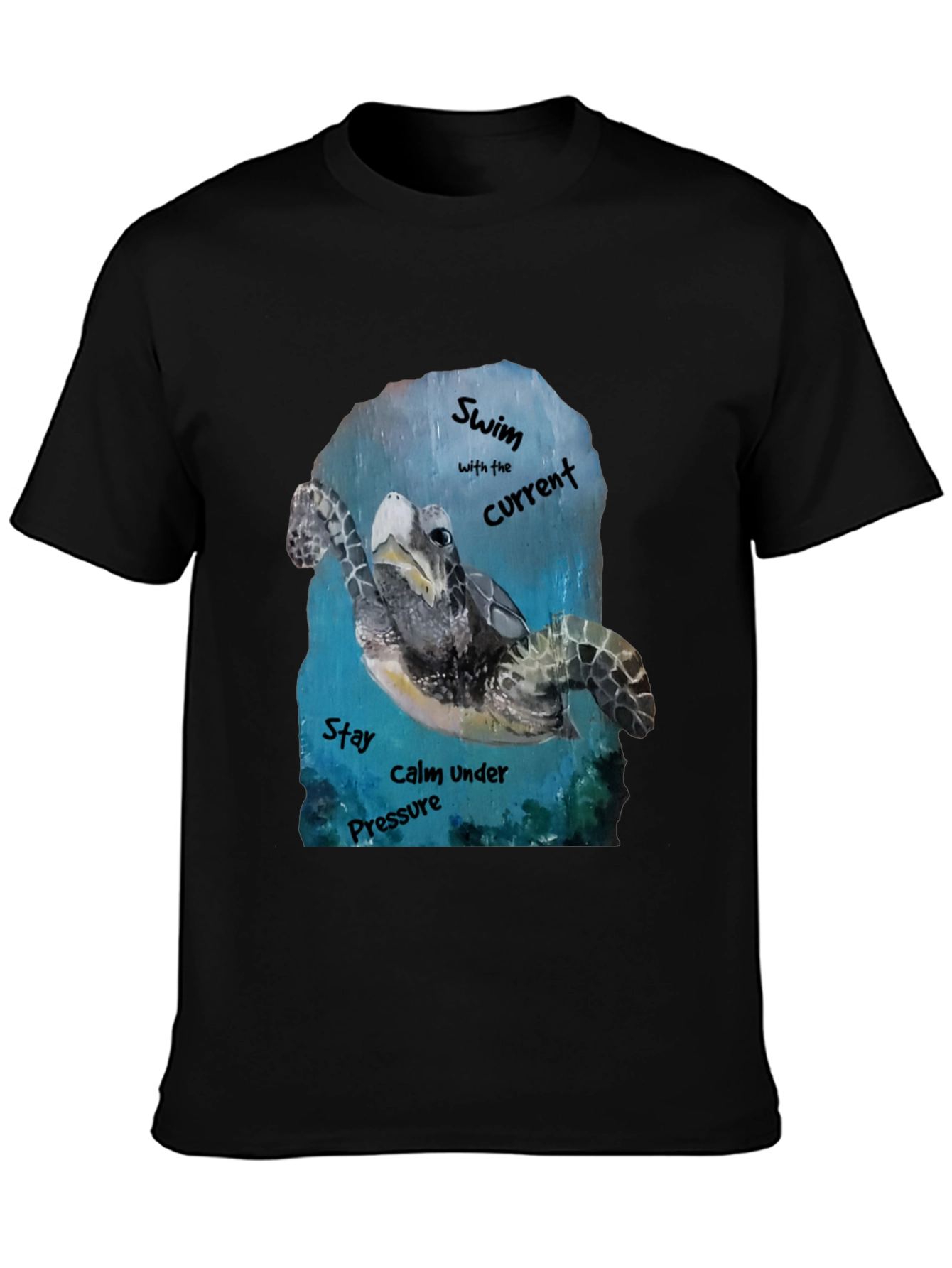 Sea Turtle Graphic T-Shirt: Swim with the Current