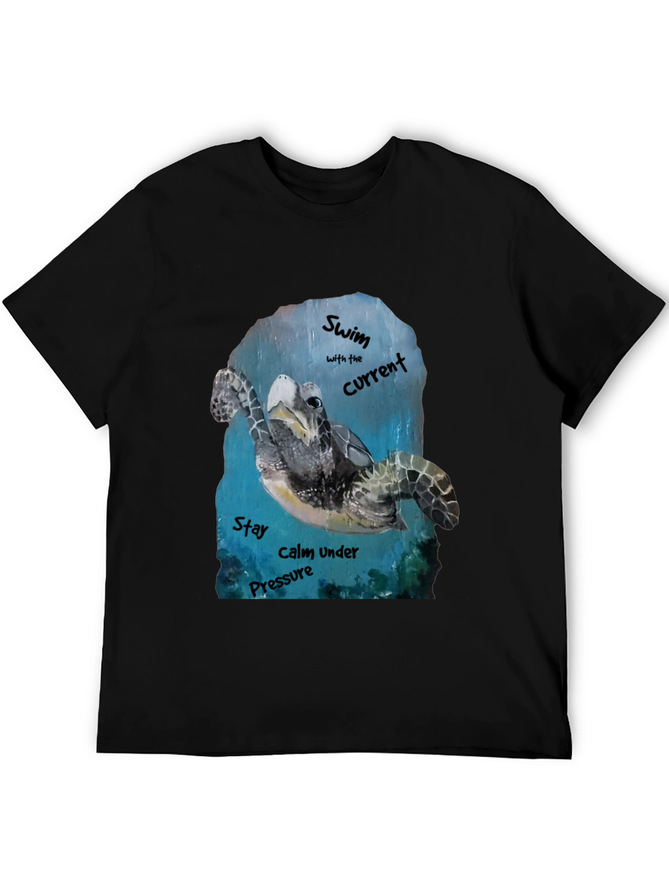 Sea Turtle Graphic T-Shirt: Swim with the Current