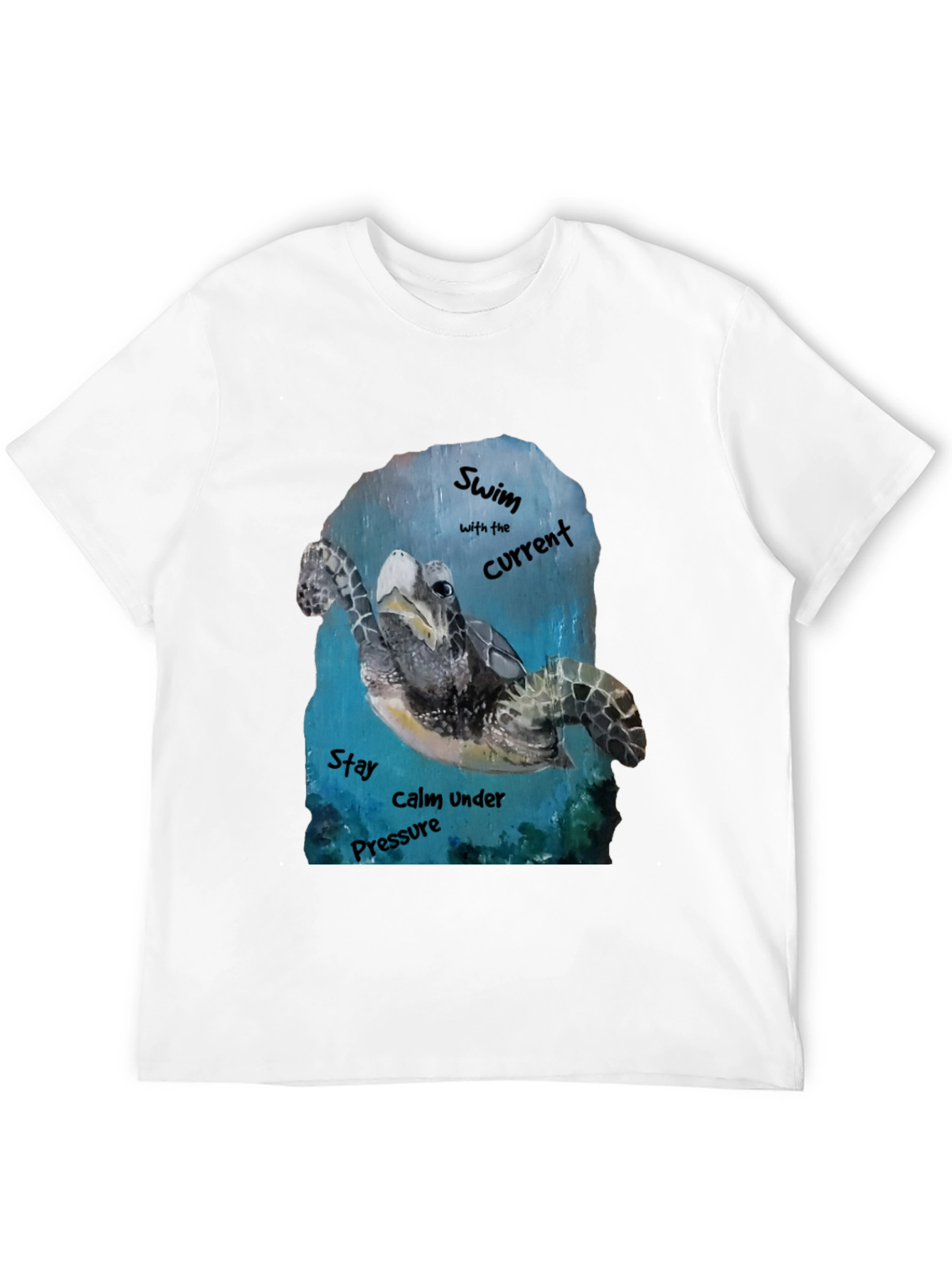 Sea Turtle Graphic T-Shirt: Swim with the Current