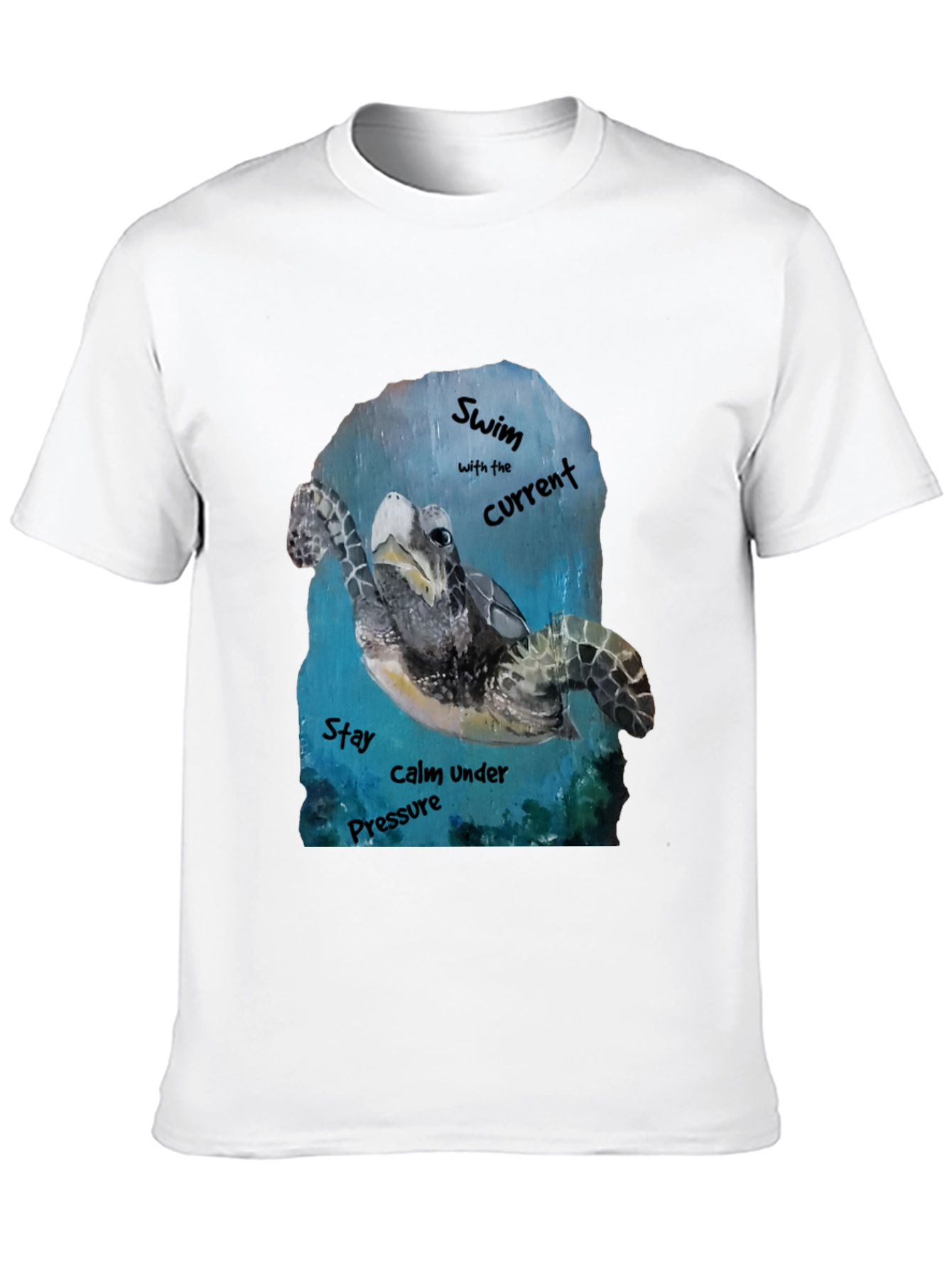 Sea Turtle Graphic T-Shirt: Swim with the Current